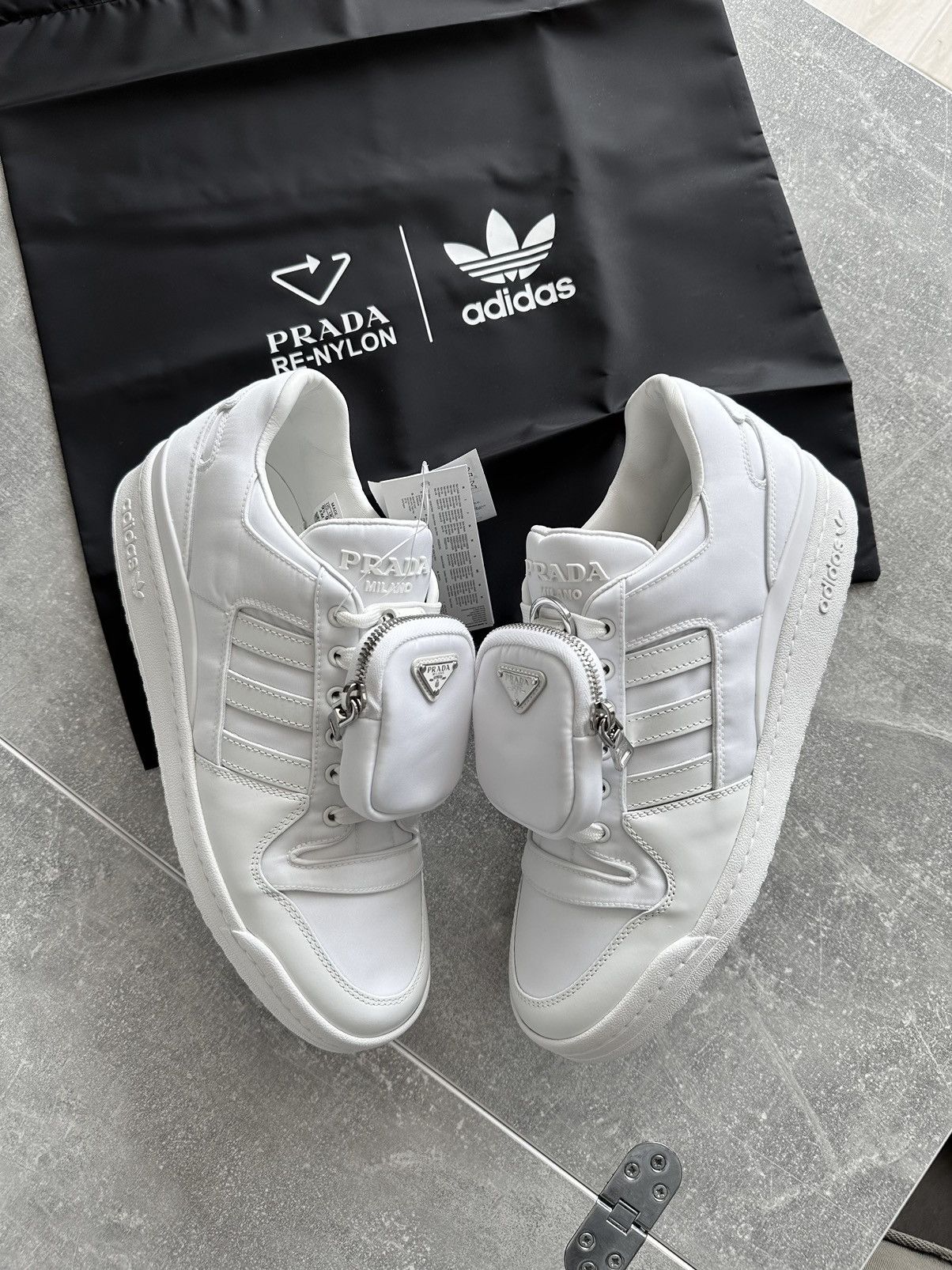 adidas gazelle silver green womens Prada x Adidas Re-Nylon Forum Low Black – thankunext.us main image 0