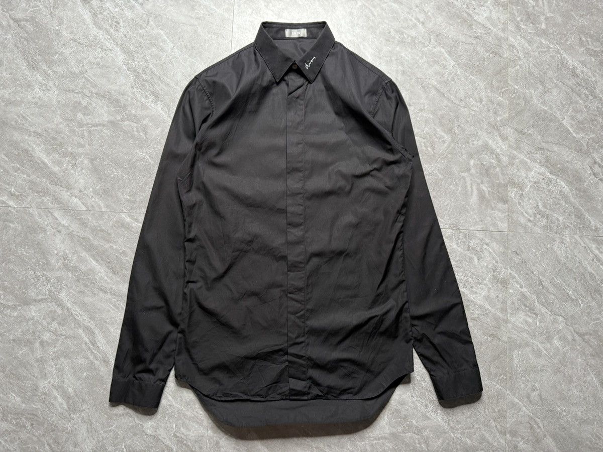 Dior Dior Hand Written Collar Embroidered Logo Buttondown Size US M / EU 48-50 / 2 - 1 Thumbnail