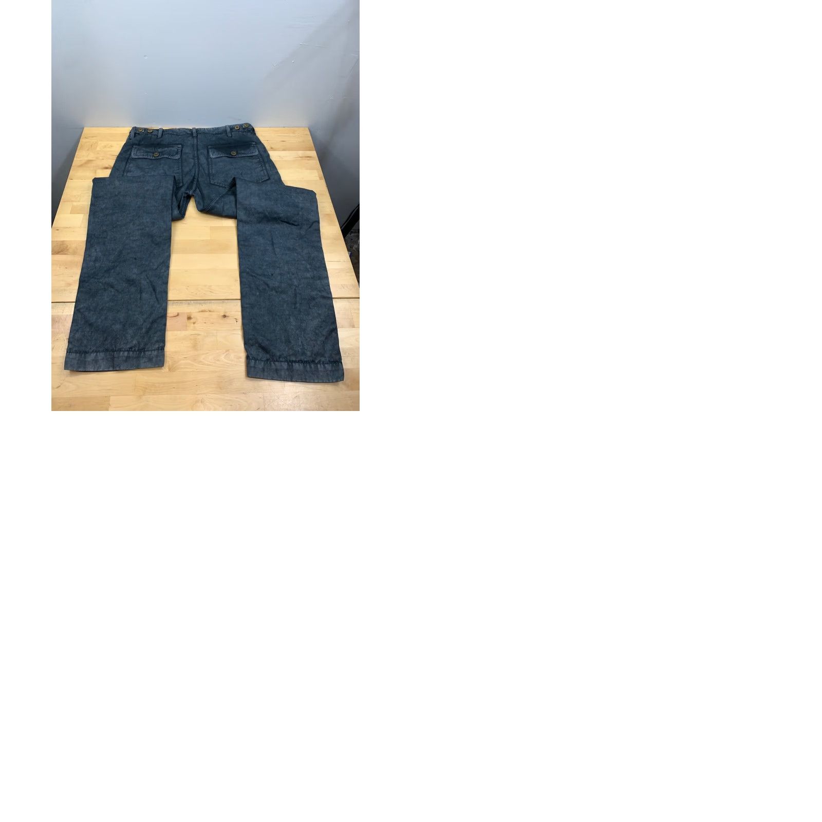 FREECITY VINTAGE Free City Pants Womens 32 Indigo Blue Ankle High Rise 32 Inseam Relaxed Blue Women's Size 24" / US 00 / IT 34 - 9 Thumbnail