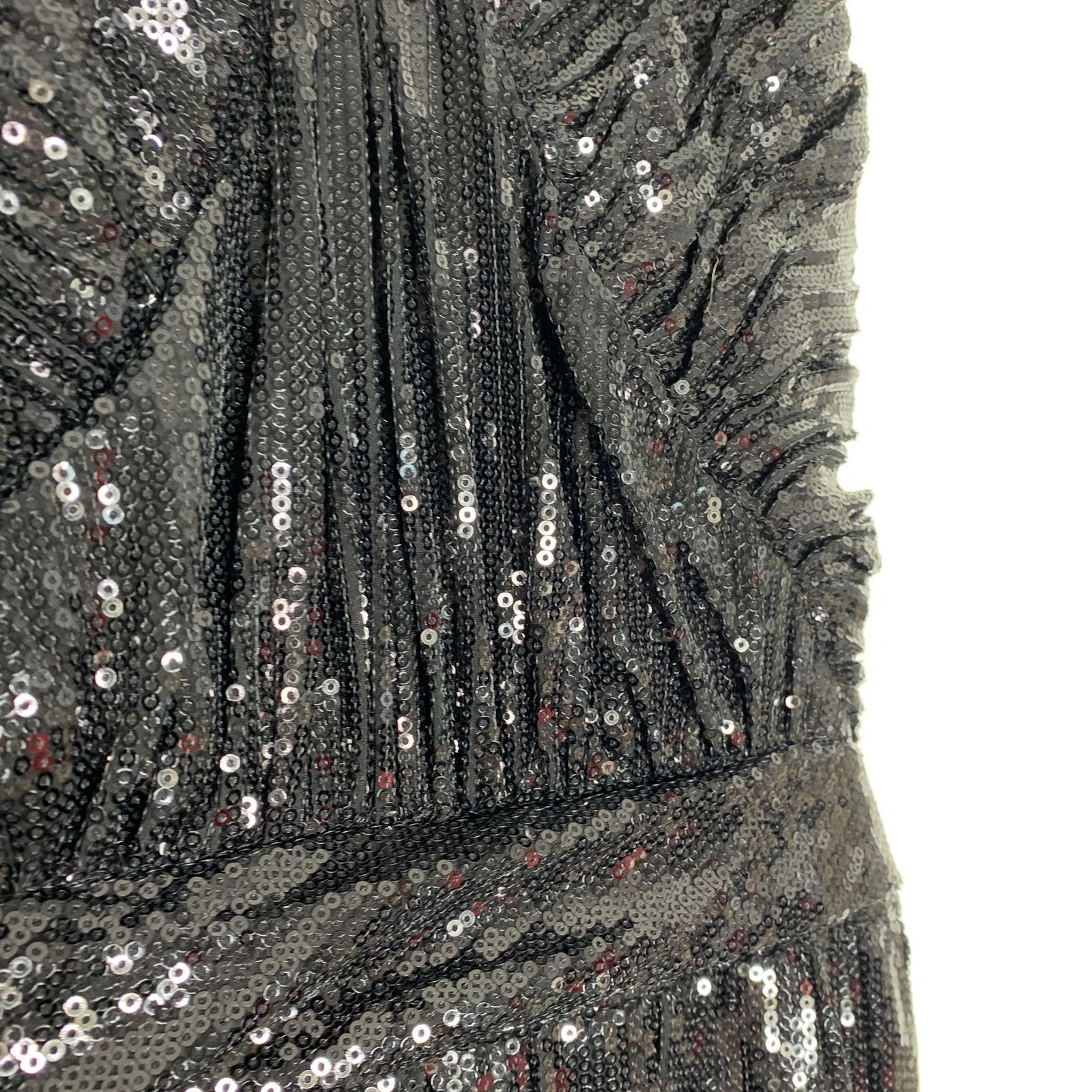 Badgley Mischka Badgley Mischka Black Sequin Gown Maxi Strapless Size 2 Size XS / US 0-2 / IT 36-38 - 5 Thumbnail