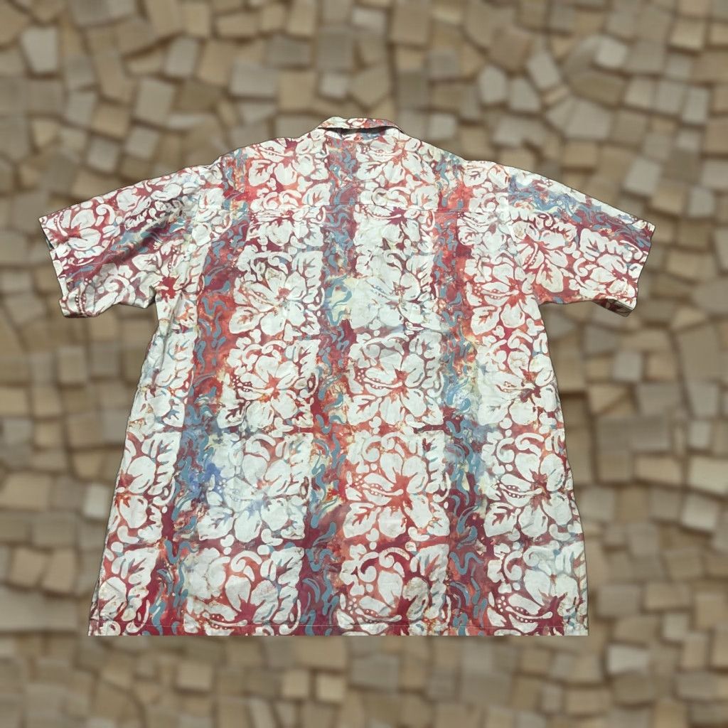 Vintage VINTAGE Rum Raggae Shirt? Men's 2XL? Red Blue White Floral Hawaiian Button Up Shirt Size US XXL / EU 58 / 5 - 1 Thumbnail