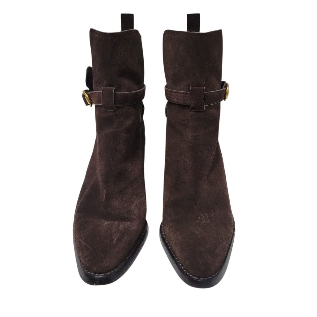 Veronica Beard VERONICA BEARD Women's Sohelia Suede Ankle Brown Bootie CHEL Size US 8.5 / IT 38.5 - 3 Thumbnail
