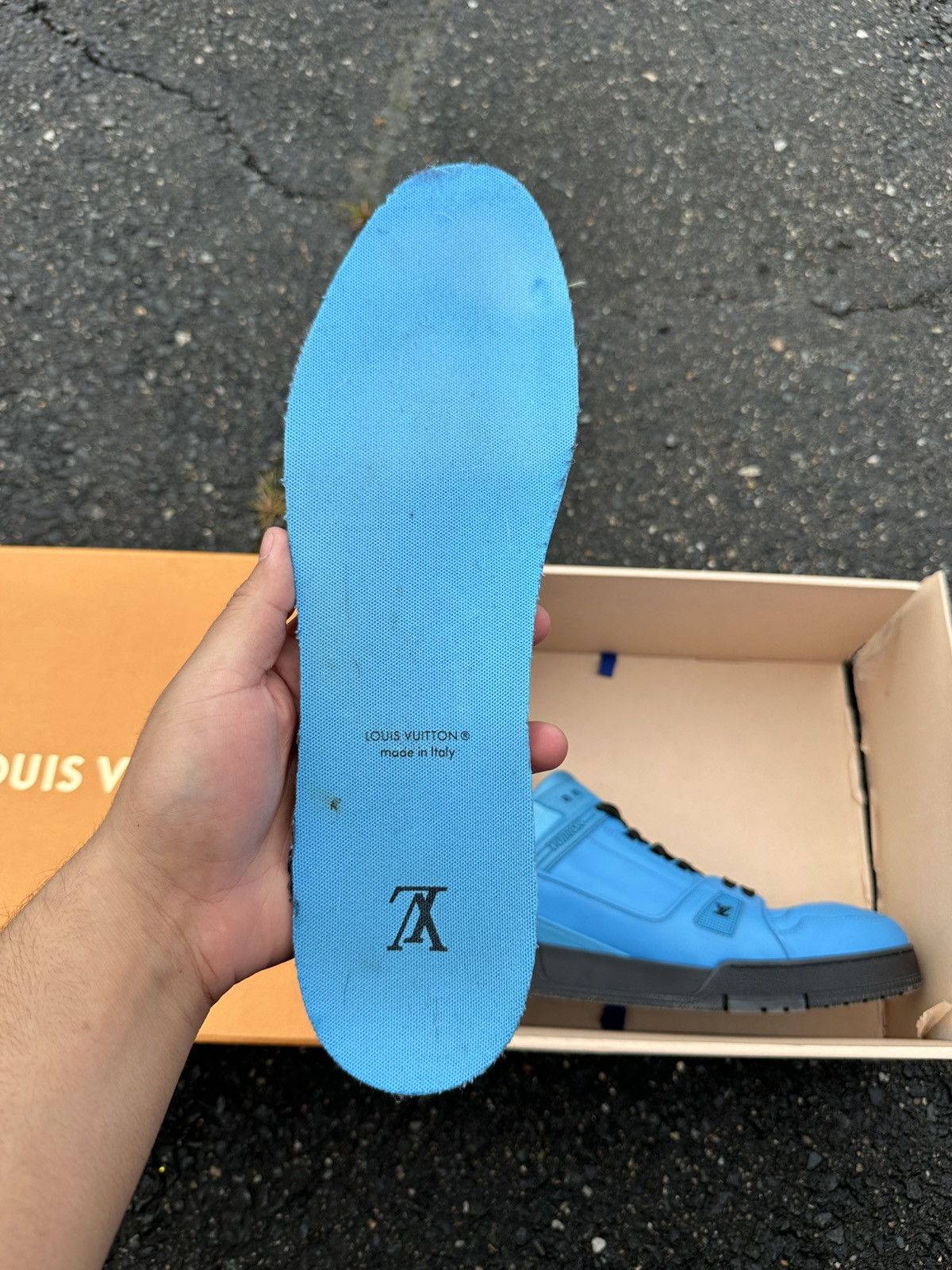 Louis Vuitton Louis Vuitton trainer black/Blue Size US 13 / EU 46 - 16 Thumbnail
