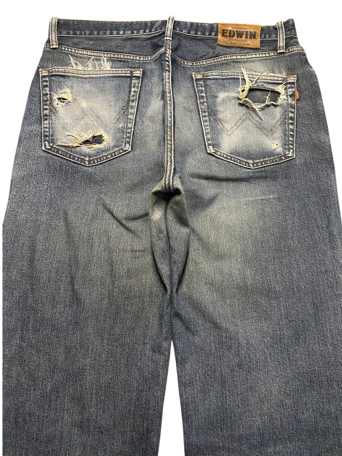 Junya Watanabe Vintage Japanese Brand Edwin Us Classic Distressed Jeans Size US 34 / EU 50 - 4 Thumbnail