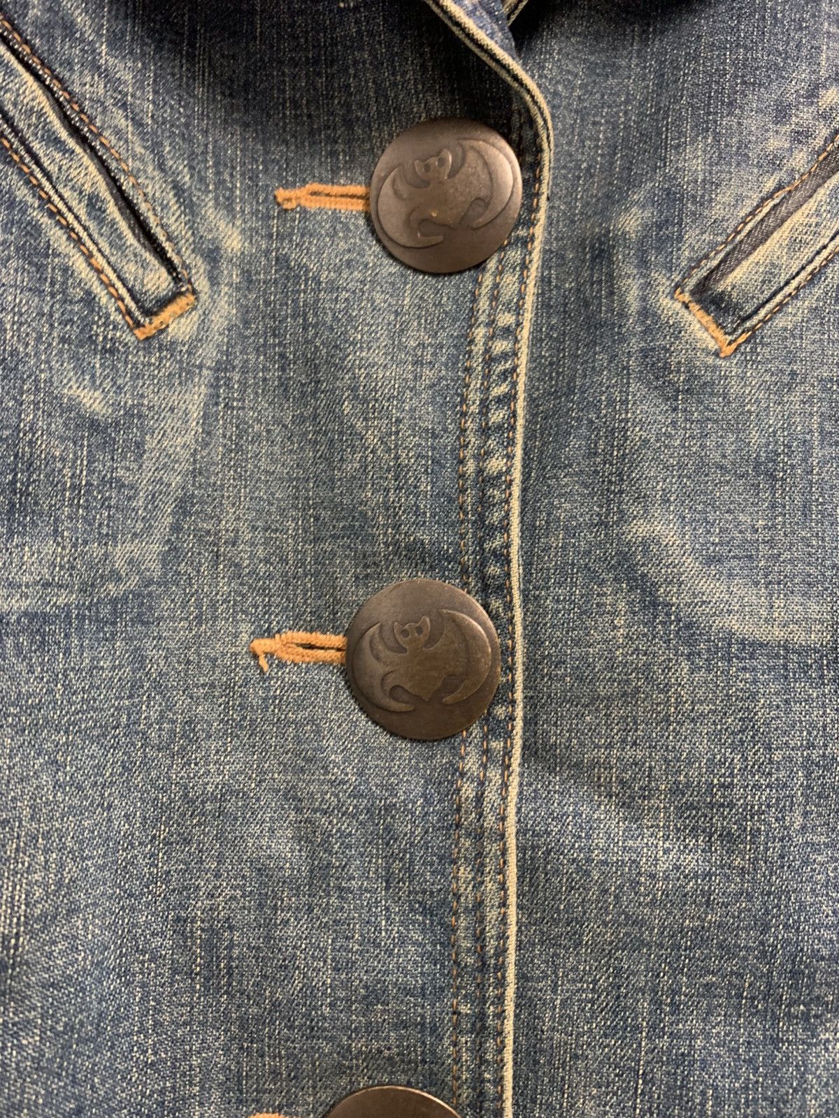 Tsumori Chisato Vintage Tsumori Chisato open collar denim jacket Size XS / US 0-2 / IT 36-38 - 4 Thumbnail