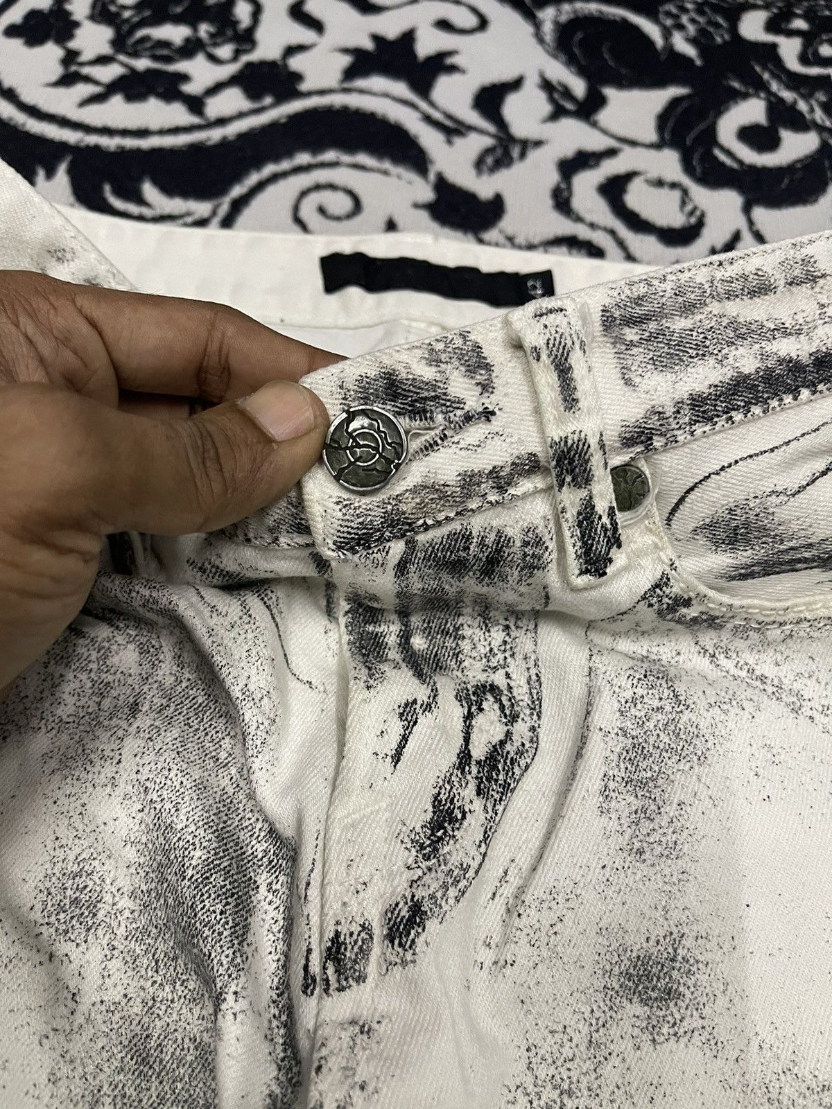 GOSTAR DE FUGA VINTAGE GOSTAR DE FUGA WASHABLE RARE DESIGN JEANS Size US 29 - 8 Thumbnail