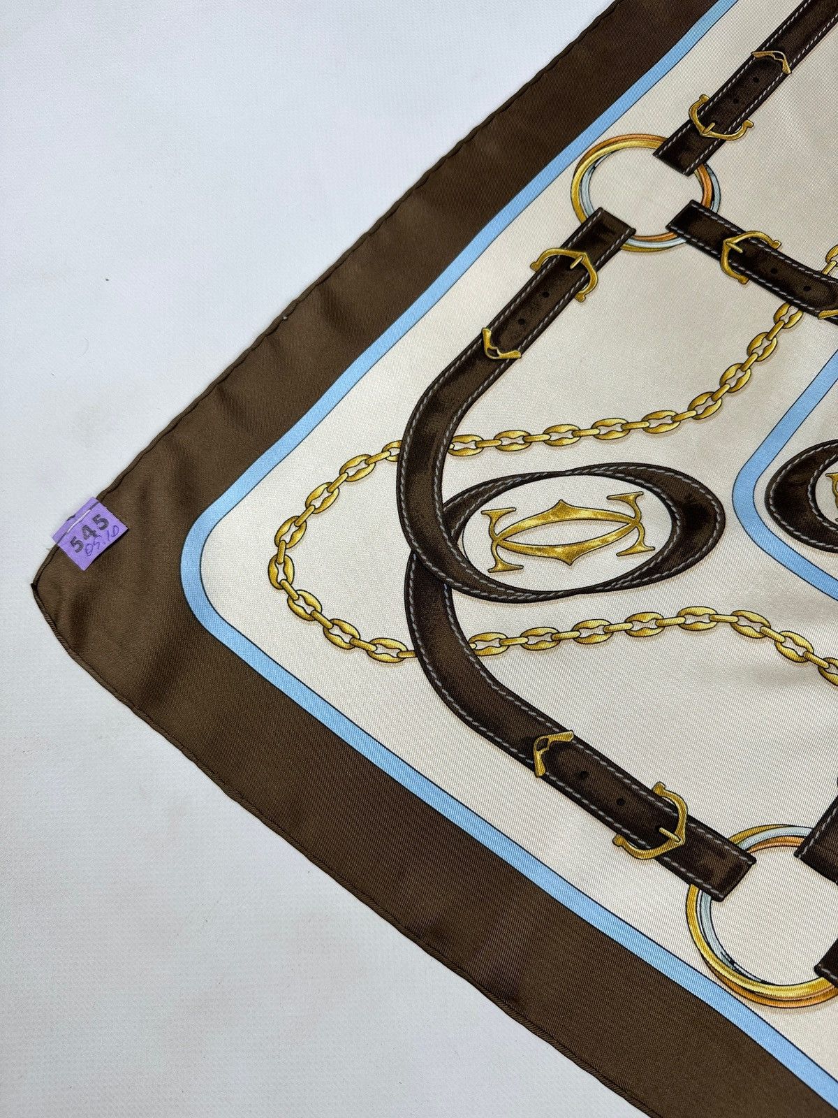 Cartier Vintage Must De Cartier Silk Scarf Size ONE SIZE - 9 Thumbnail
