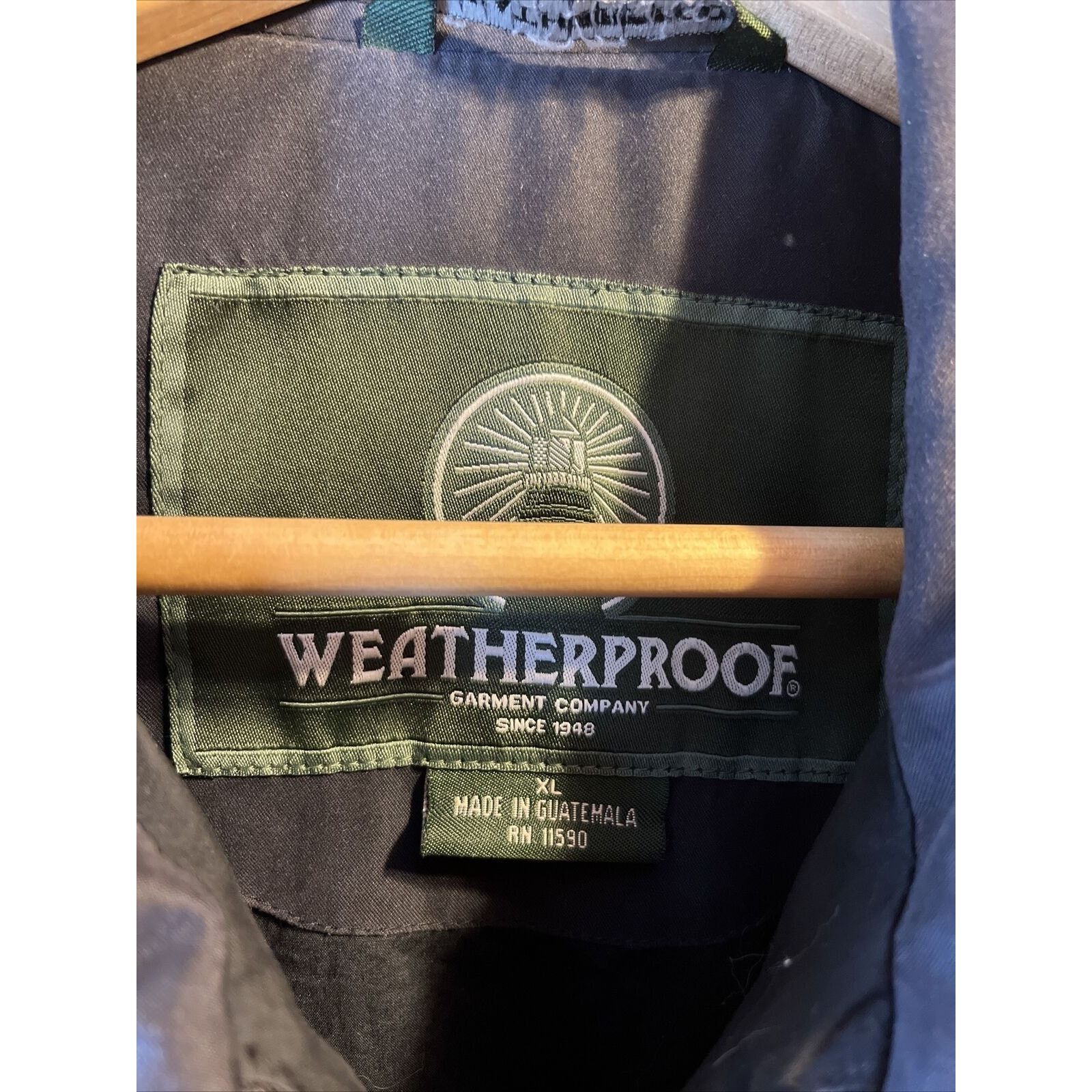 Weatherproof Weatherproof Mens XL Navy Long Sleeve Full Zip Cotton Jacket Size US XL / EU 56 / 4 - 3 Thumbnail