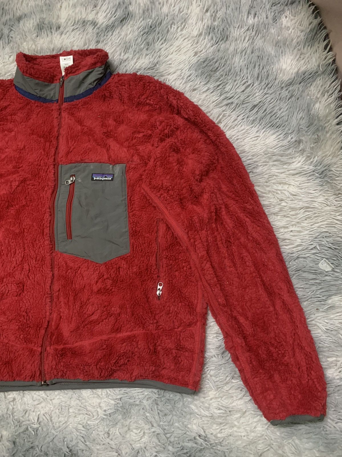 Patagonia × Vintage 90s PATAGONIA FLEECE JACKET RED COLOUR 🔥🔥 Size US L / EU 52-54 / 3 - 4 Thumbnail