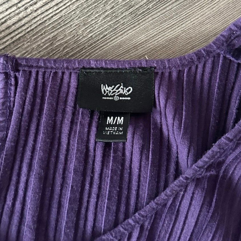 Other mossimo supply co purple cinched ribbed tank top Size M / US 6-8 / IT 42-44 - 3 Thumbnail