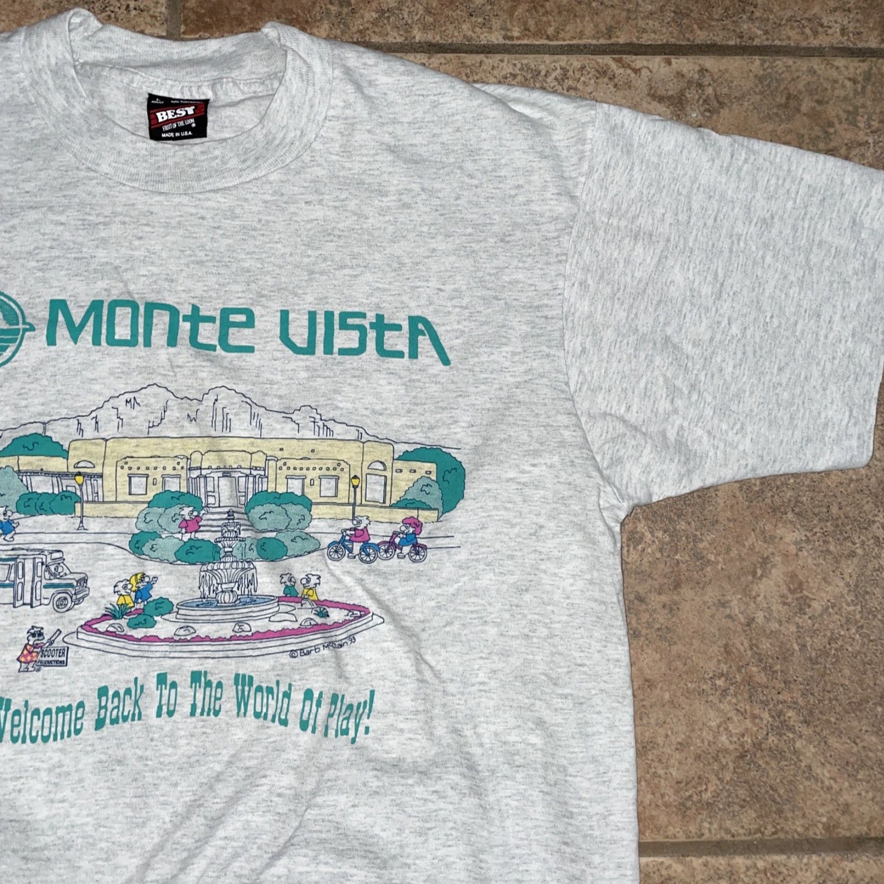 Fruit Of The Loom VINTAGE Fruit of the Loom USA Single Stitch graphic Tee Mens L Shirt White Stitch Men L Size US L / EU 52-54 / 3 - 2 Thumbnail