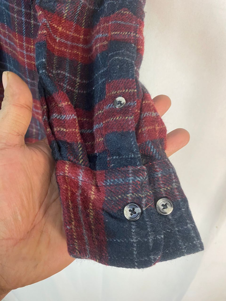 Flannel × Japanese Brand × Vintage Egg nog button up flannel shirt Size US M / EU 48-50 / 2 - 6 Thumbnail