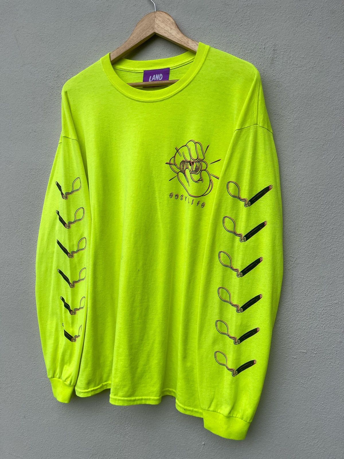 20471120 × Designer × Japanese Brand Land By Milkboy Easy Life Long Sleeve Tee Size US L / EU 52-54 / 3 - 2 Thumbnail