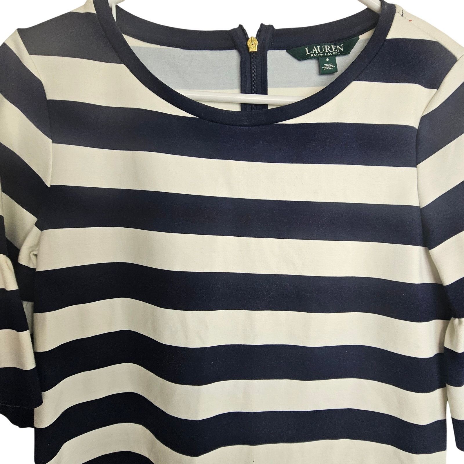 Lauren Ralph Lauren Lauren Ralph Lauren Striped Nautical Dress S Coastal Preppy Size S / US 4 / IT 40 - 2 Thumbnail