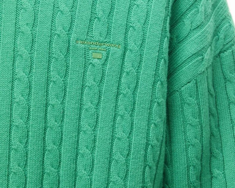 Alexander Wang Alexander Wang Green Round Neck Sweater- Size M / US 6-8 / IT 42-44 - 2 Thumbnail
