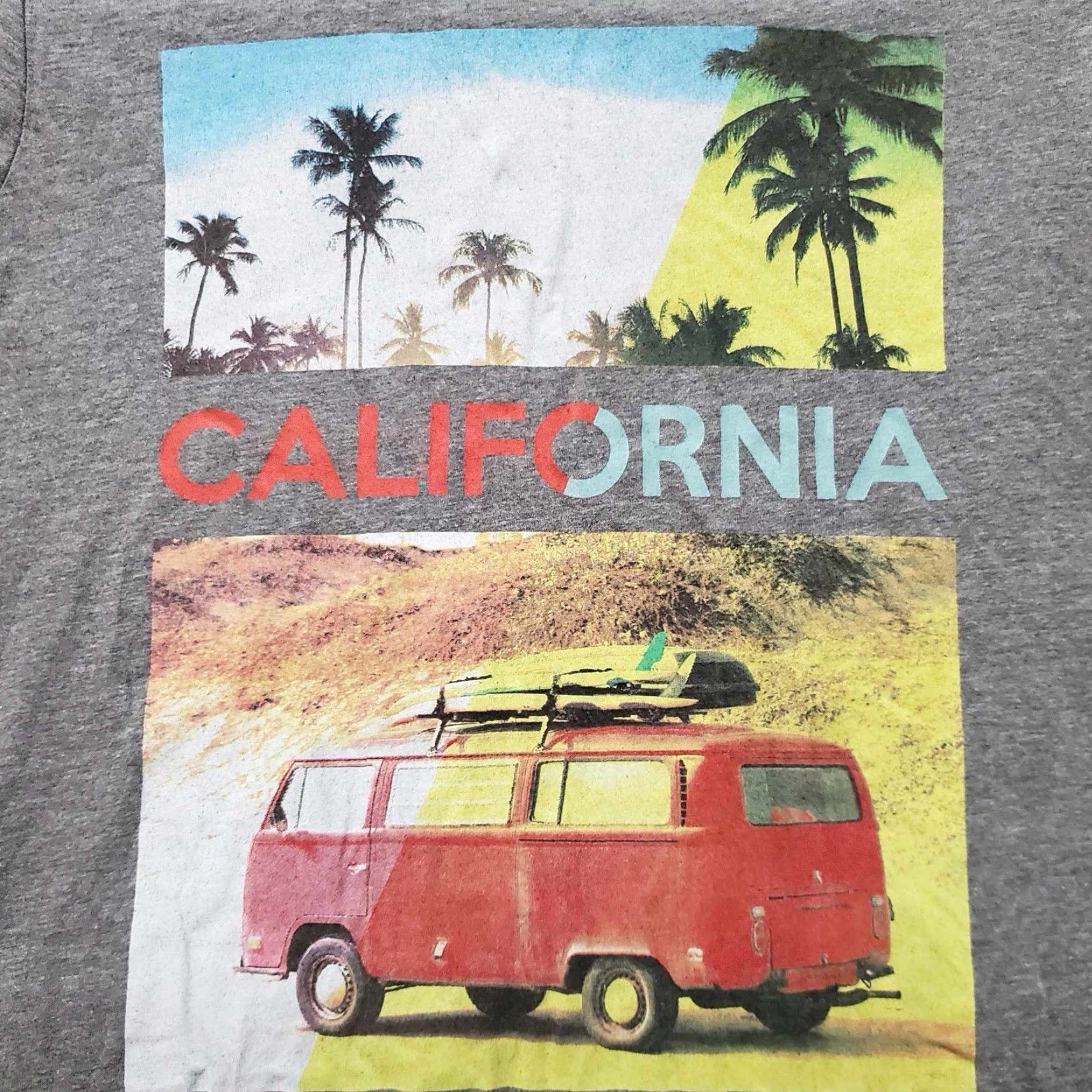 Aeropostale Aeropostale Mens T Shirt Surf California Heathered Grey M Size US M / EU 48-50 / 2 - 2 Thumbnail