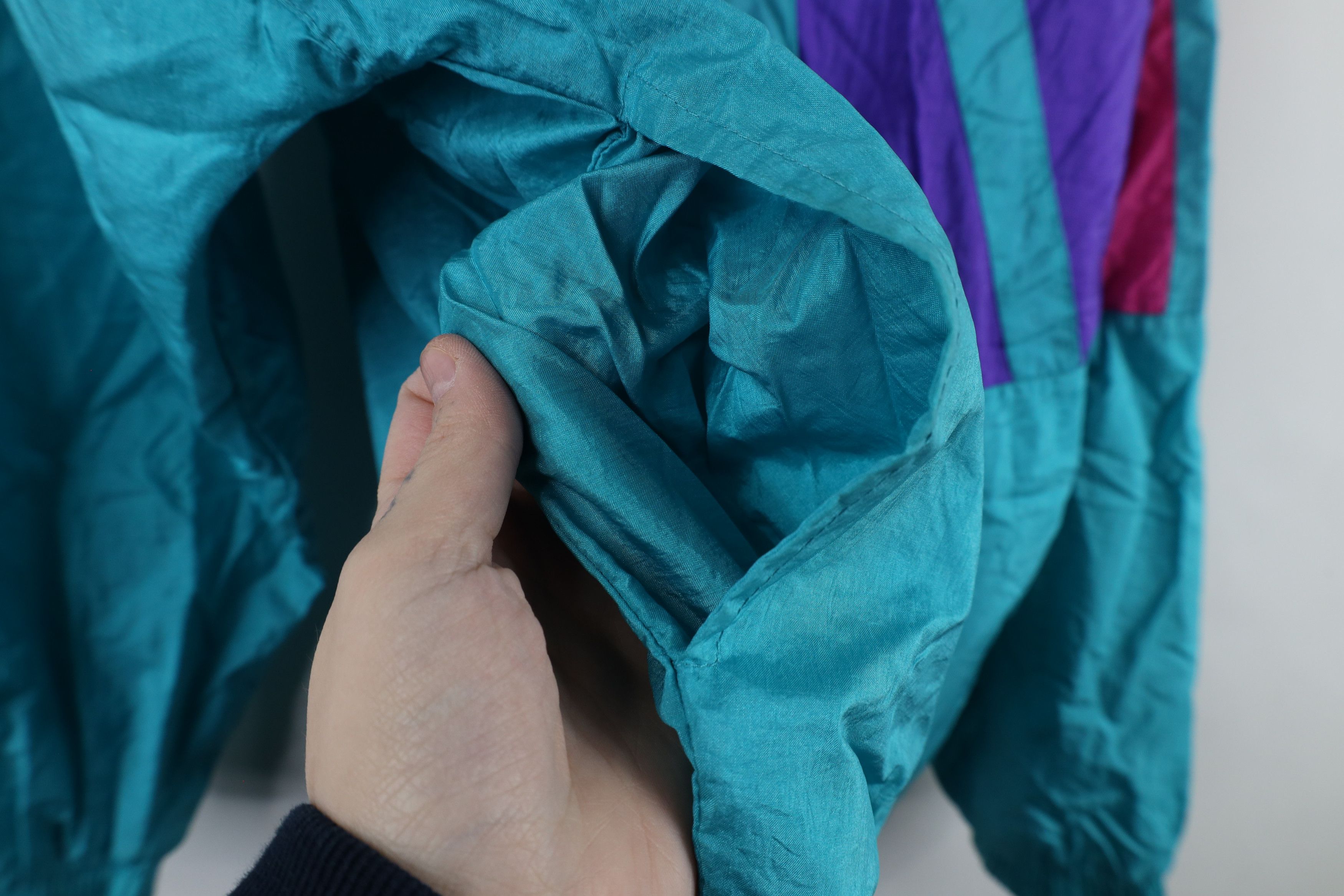 Vintage Vintage 90s Streetwear Lined Full Zip Windbreaker Jacket Size L / US 10 / IT 46 - 8 Thumbnail