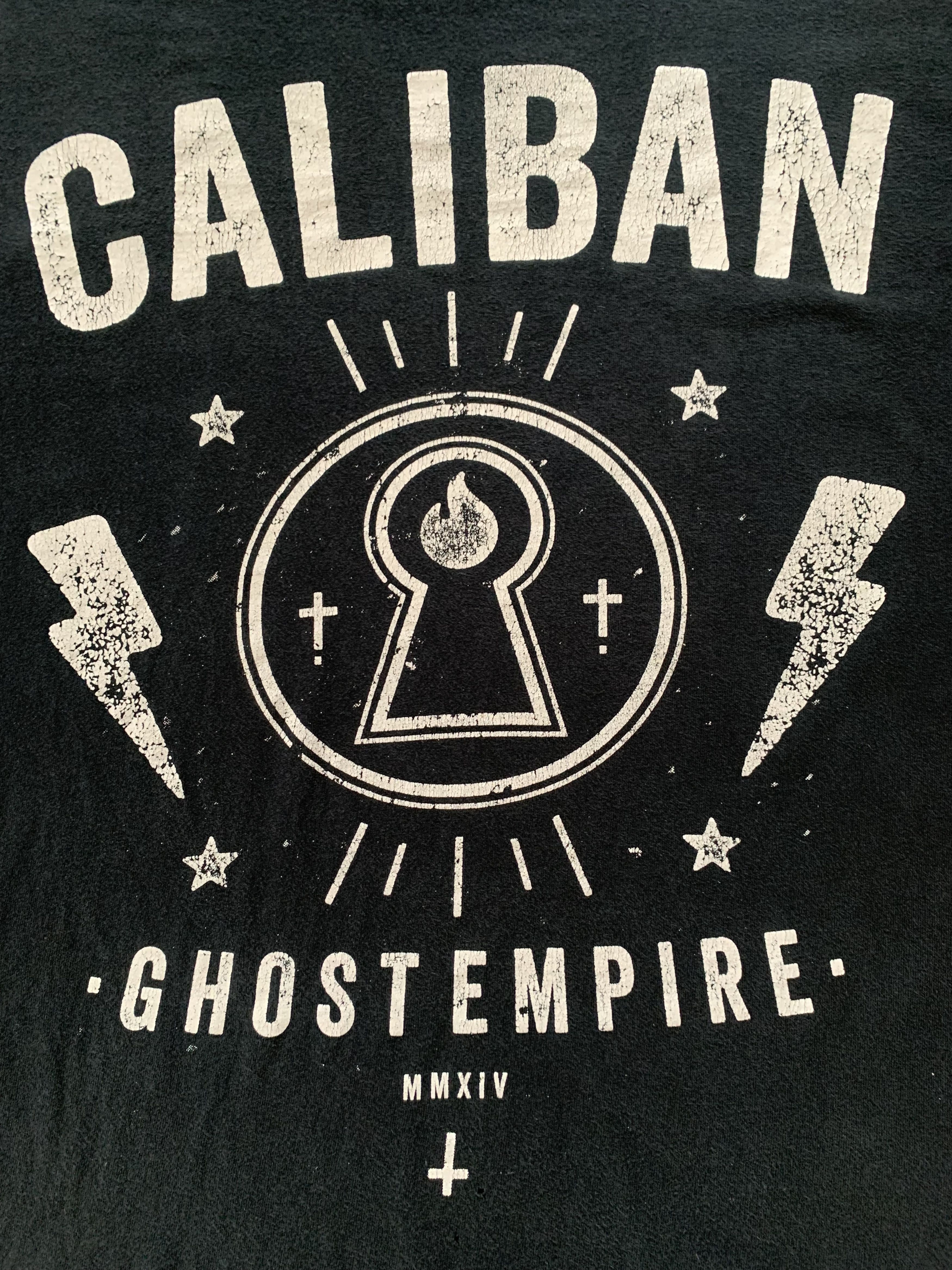 Band Tees × Gildan Vintage Caliban Ghost Empire 2014 T Shirt Size US L / EU 52-54 / 3 - 5 Thumbnail
