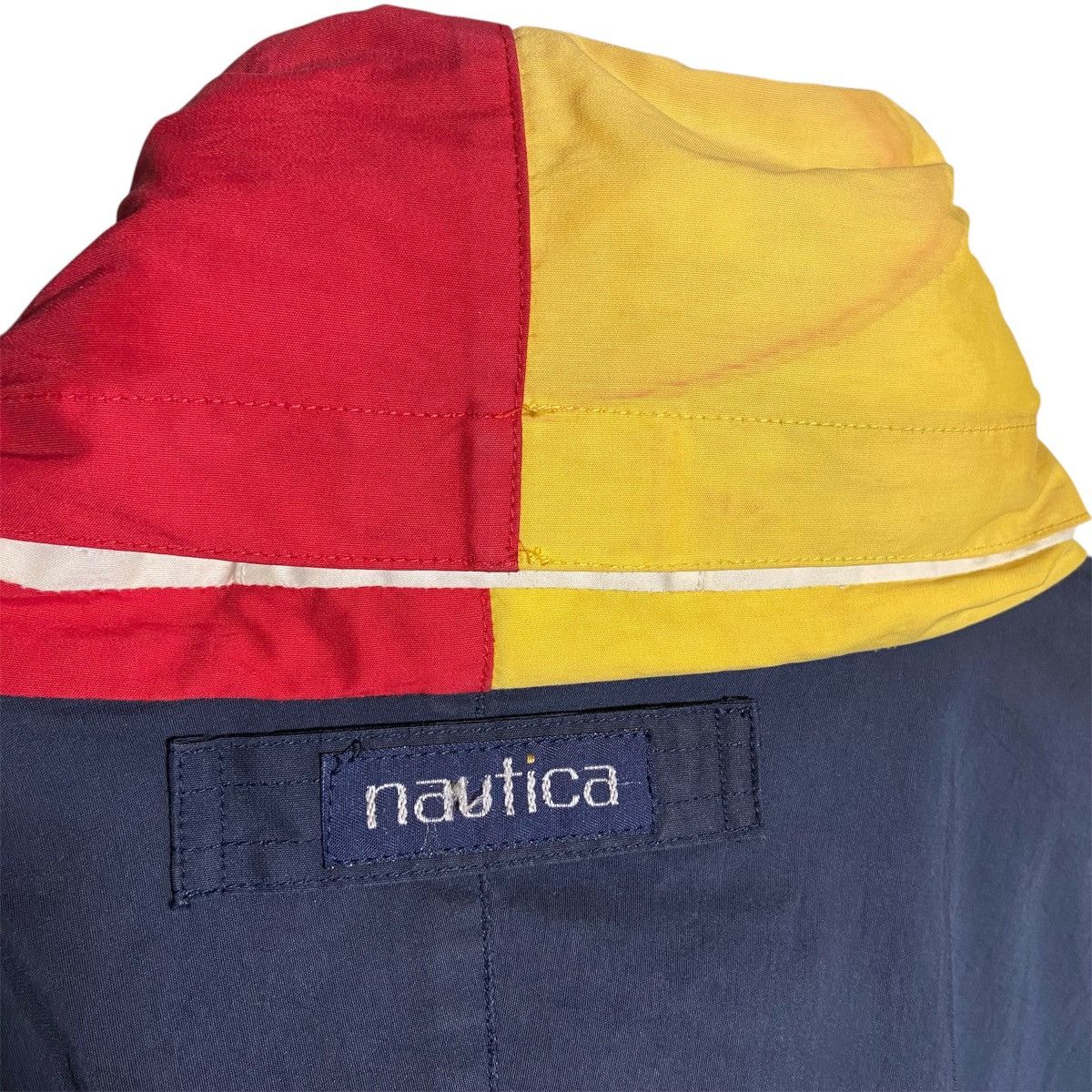 Nautica × Vintage Vintage 90s Nautica Windbreaker Hoodie Jacket Size US XL / EU 56 / 4 - 5 Thumbnail