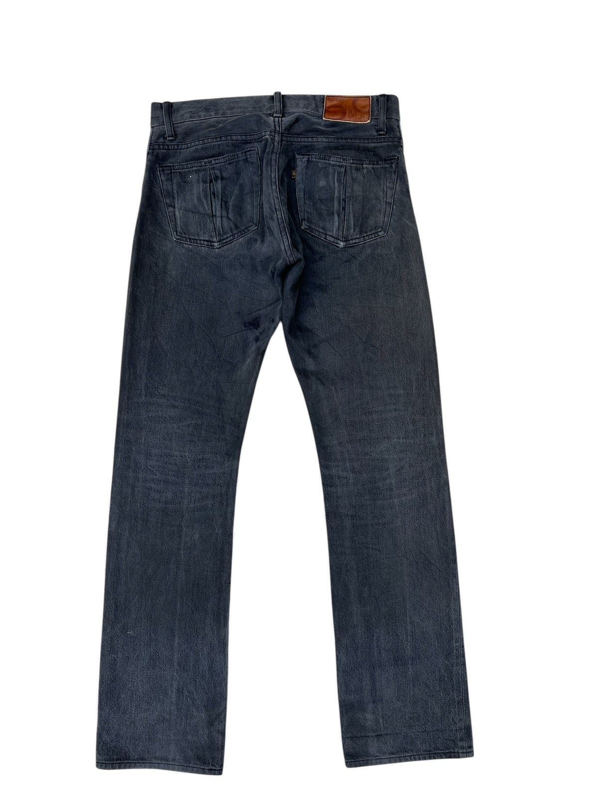 Vintage Celt&Cobra Japan Faded Mud Black Denim Selvedge Jeans Size US 29 - 16 Thumbnail