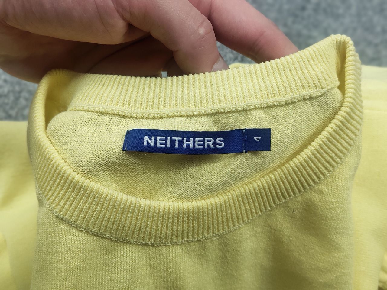 Japanese Brand Neithers Japan Design lemon Yellow Crew neck Jumper logo Size US XL / EU 56 / 4 - 10 Thumbnail