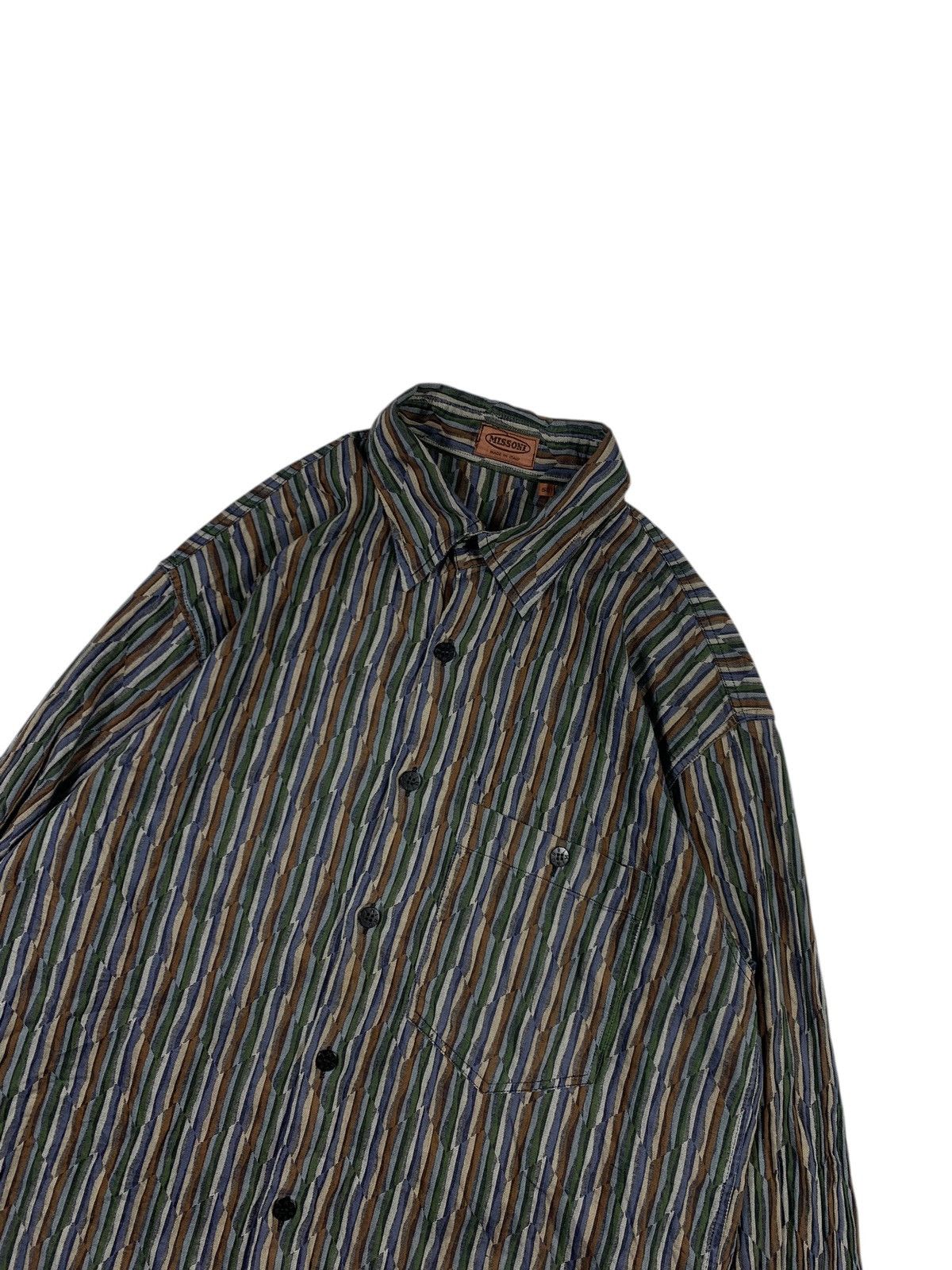 Missoni × Vintage Vintage missoni button up shirt Size US L / EU 52-54 / 3 - 3 Thumbnail