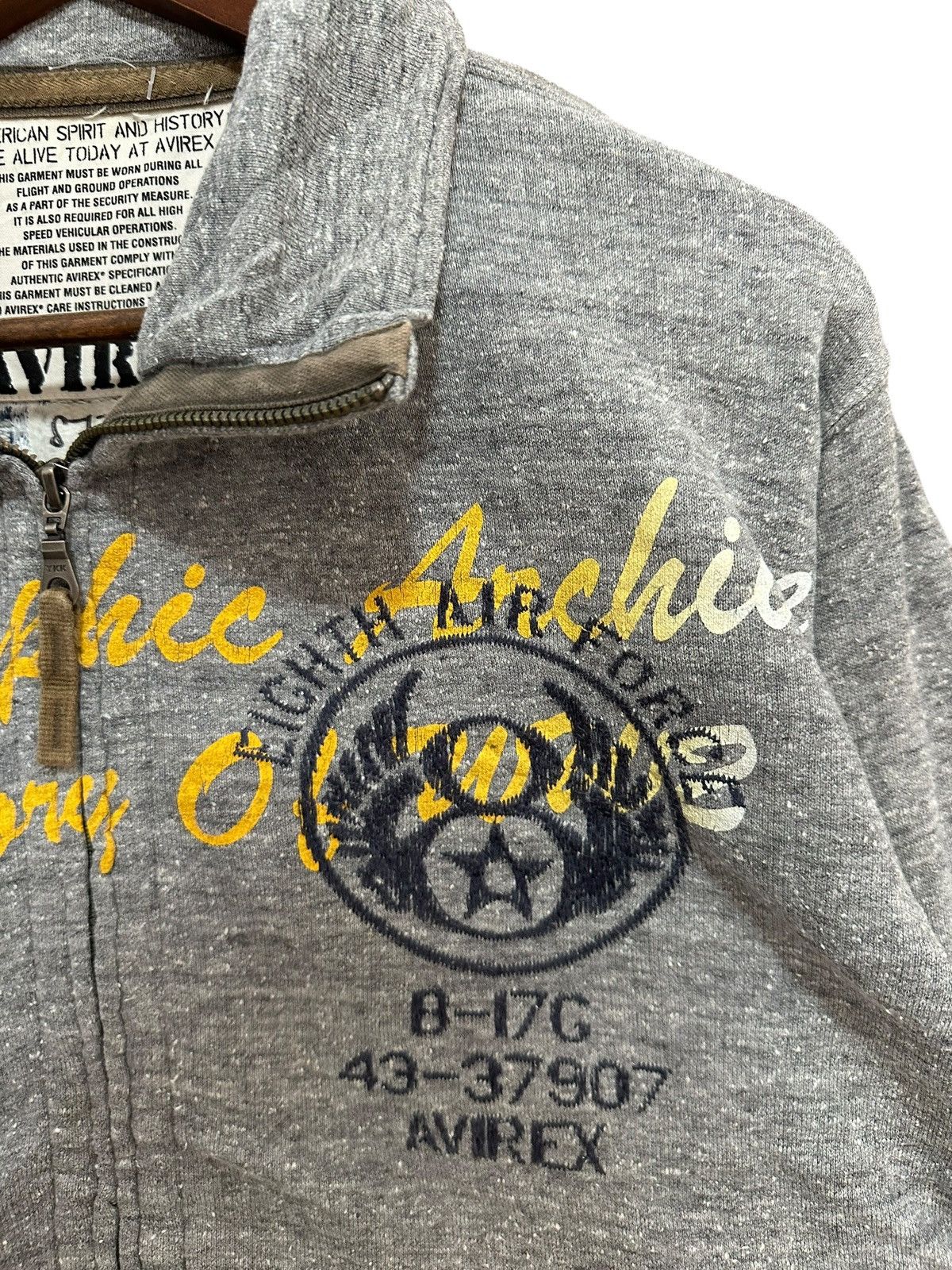 Avirex Avirex Embroidery Zipper Sweater Size US L / EU 52-54 / 3 - 4 Thumbnail