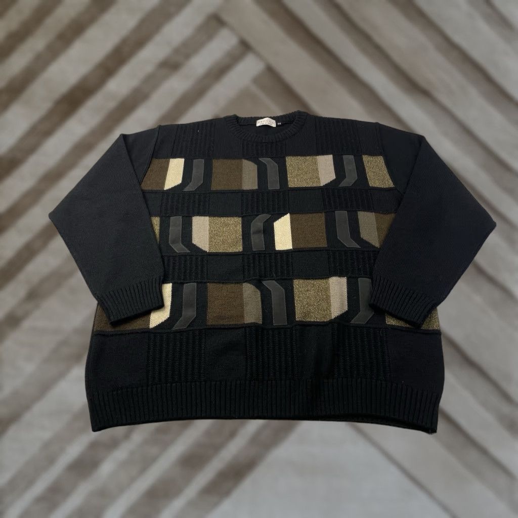 Vintage VINTAGE Brocca Sweater Wool Knit Black 56 Men’s 56 Wool Pullover Knit Italy Grandpa Unisex Adults Charity Size US XL / EU 56 / 4 - 1 Thumbnail