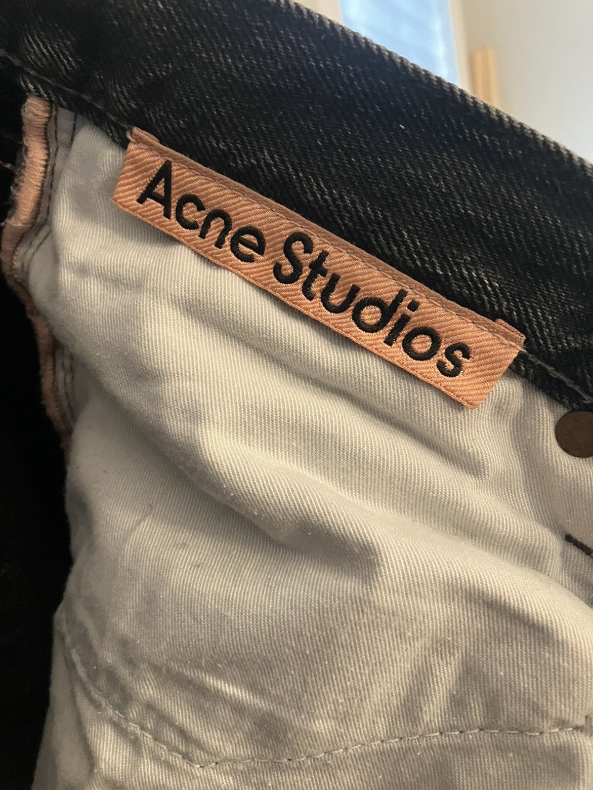 Acne Studios Acne Studios 1996 Vintage Black Regular Fit Jeans (SS22) Size US 34 / EU 50 - 15 Thumbnail