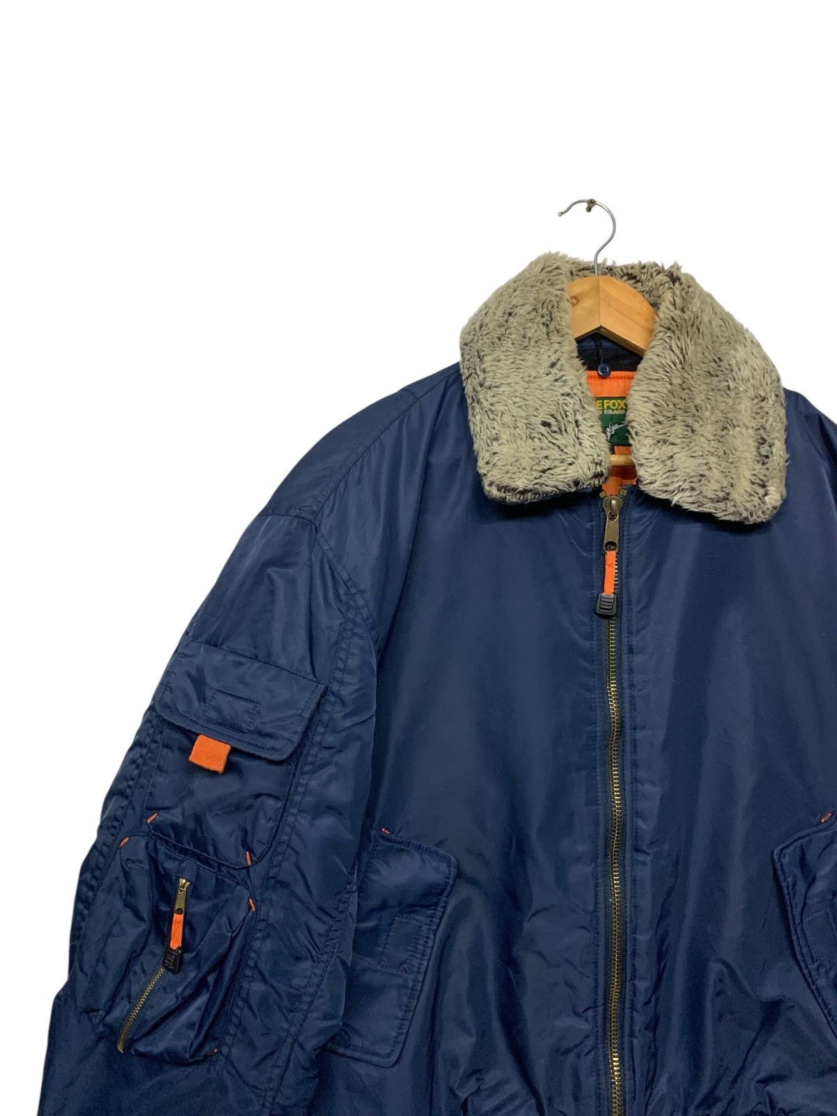 Other Vintage 90's Firefox Bombers Flight Jacket Zipper Down Size US L / EU 52-54 / 3 - 8 Thumbnail