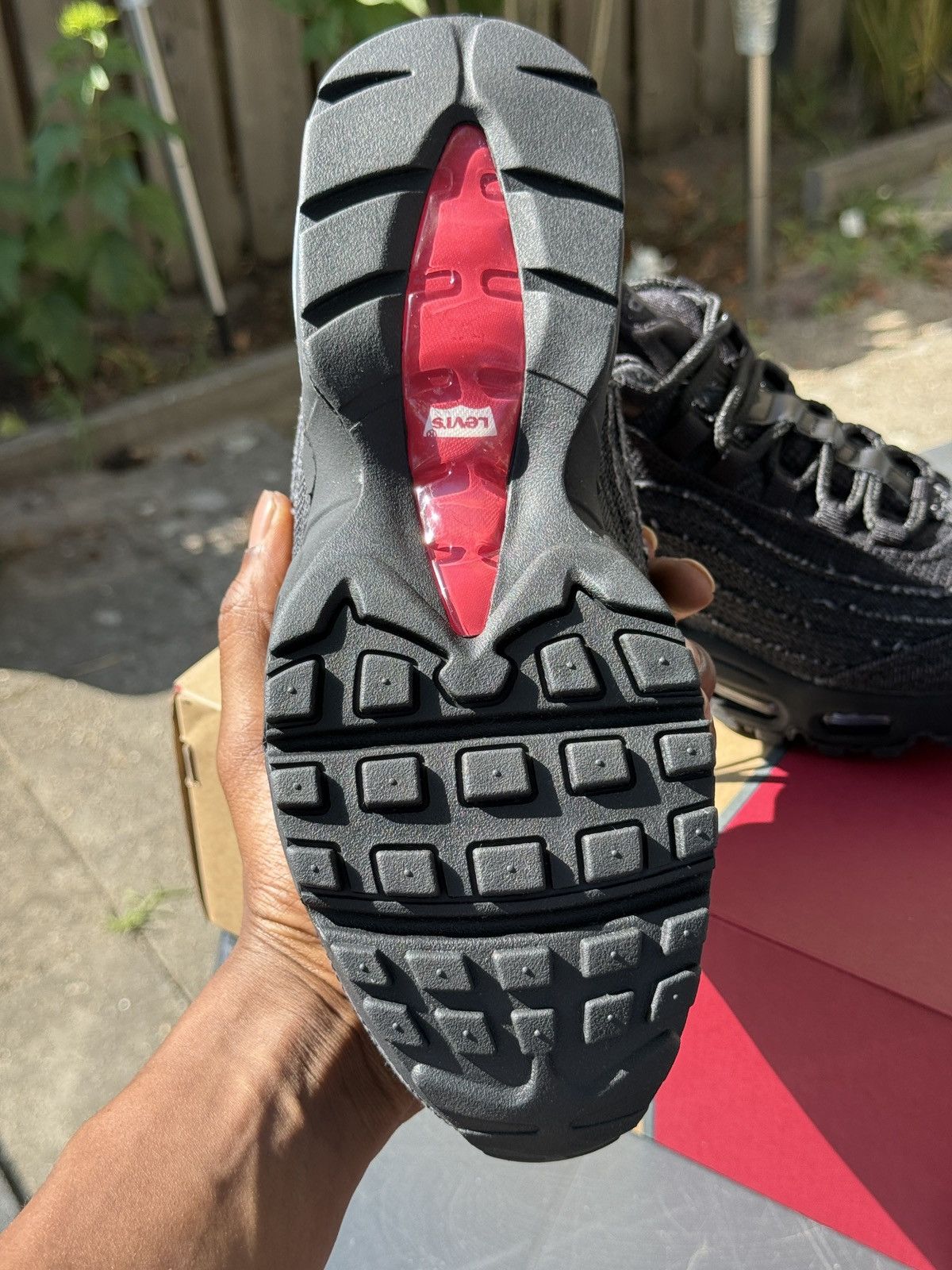 Levi's × Nike Nike x Levi’s Air max 95 OG “ Black “ Size US 7 / EU 40 - 5 Thumbnail