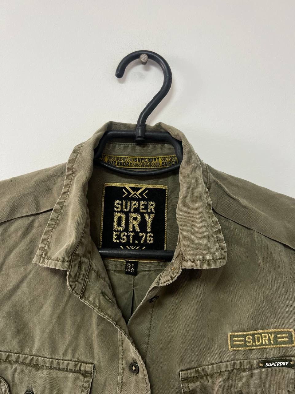 Superdry Vintage Super Dry Military Army Jacket Green US 2 EU 34 Size XS / US 0-2 / IT 36-38 - 16 Thumbnail