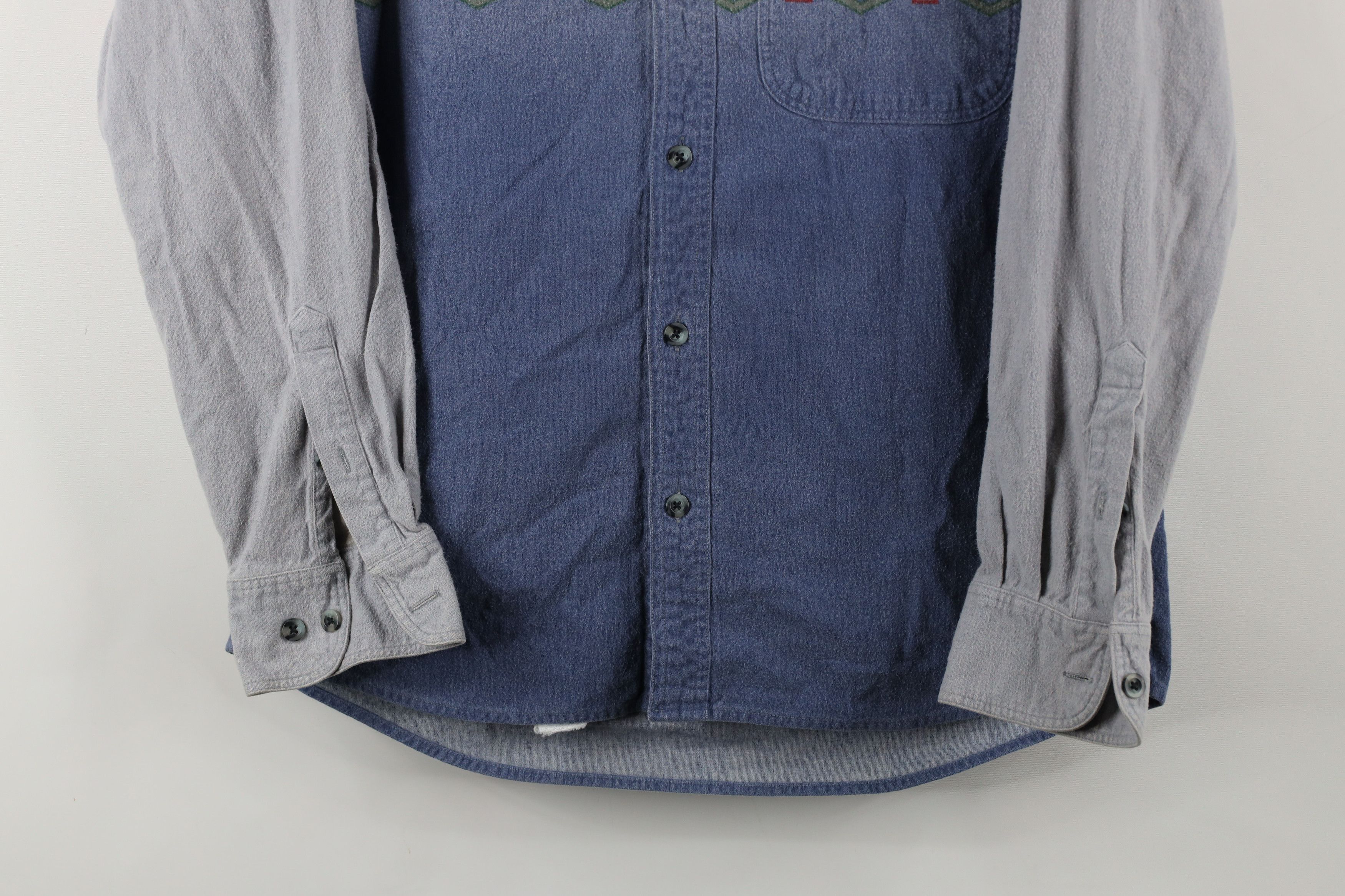 Cabelas × Vintage Vintage 90s Cabelas Over Print Chamois Cloth Button Shirt Size US M / EU 48-50 / 2 - 3 Thumbnail