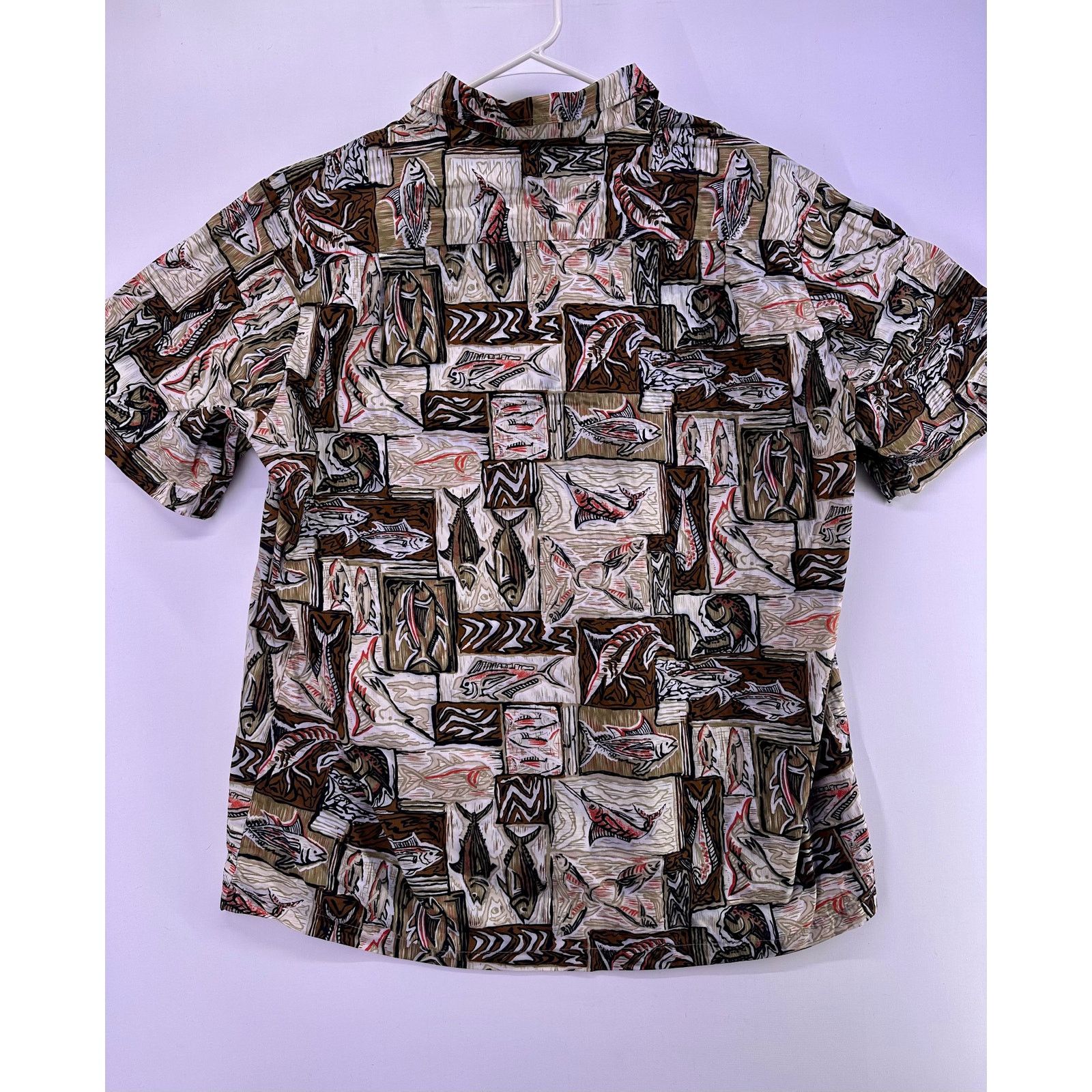 & Other Stories Tuna Fishing Theme Black Point Button Down Shirt Size XL Size US XL / EU 56 / 4 - 8 Thumbnail
