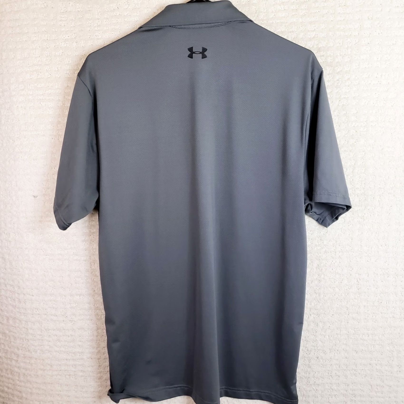 Under Armour Under Armour Shirt Mens Medium Gray Polo HeatGear Performance Short Sleeve Size US M / EU 48-50 / 2 - 6 Thumbnail