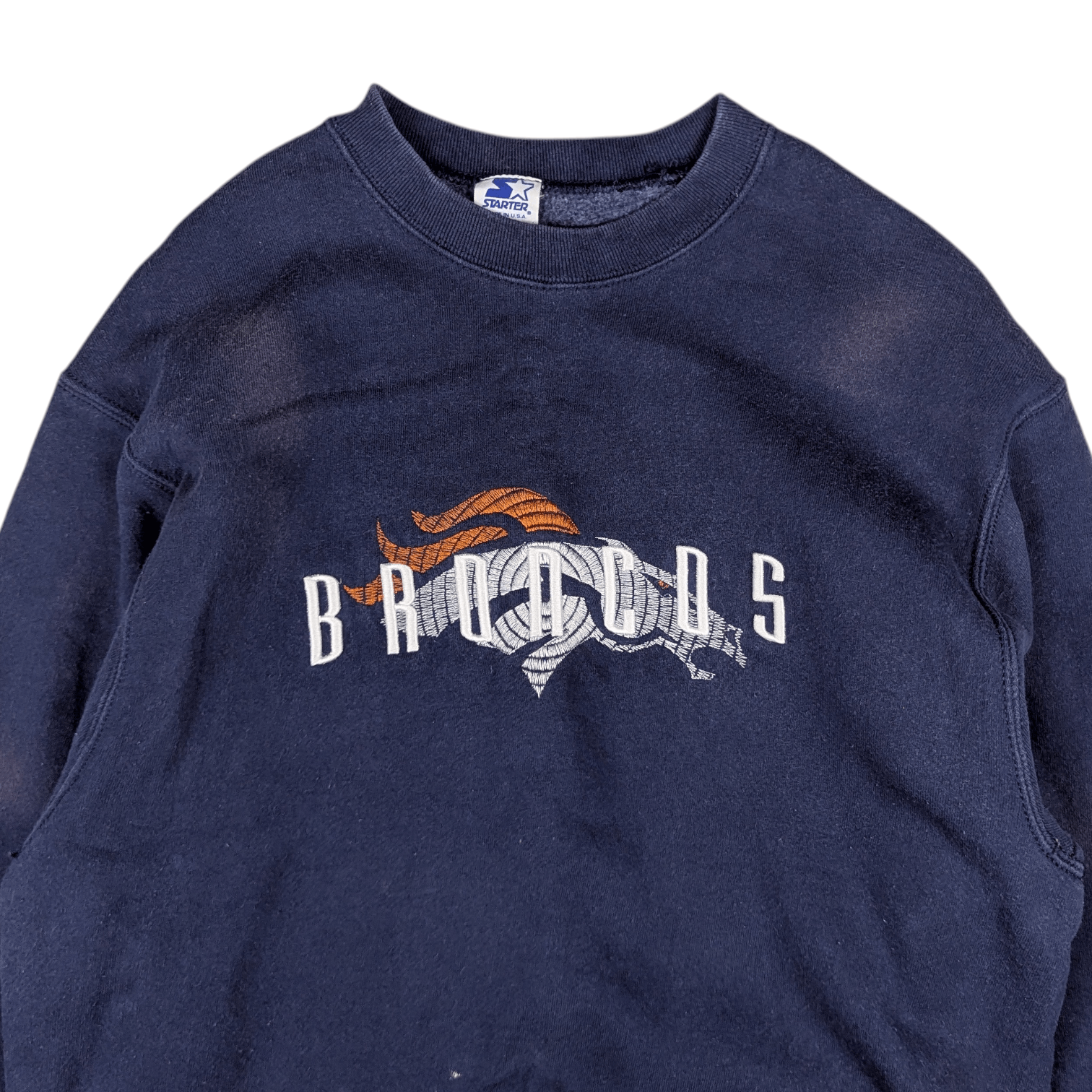 NFL Vintage 90's STARTER NFL Denver Broncos Jumper Sweatshirt Size US M / EU 48-50 / 2 - 5 Thumbnail
