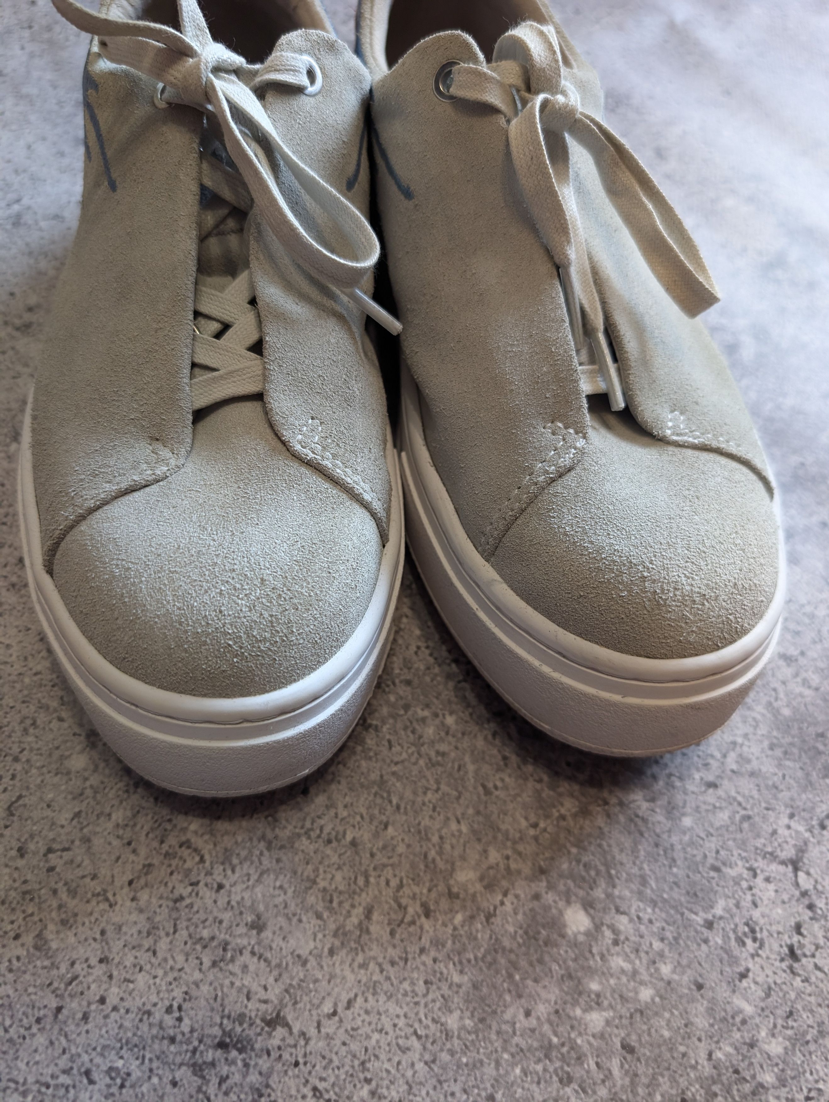 Eytys Esther Mahlangu Doja Suede Grey Size US 6.5 / EU 39-40 - 4 Thumbnail