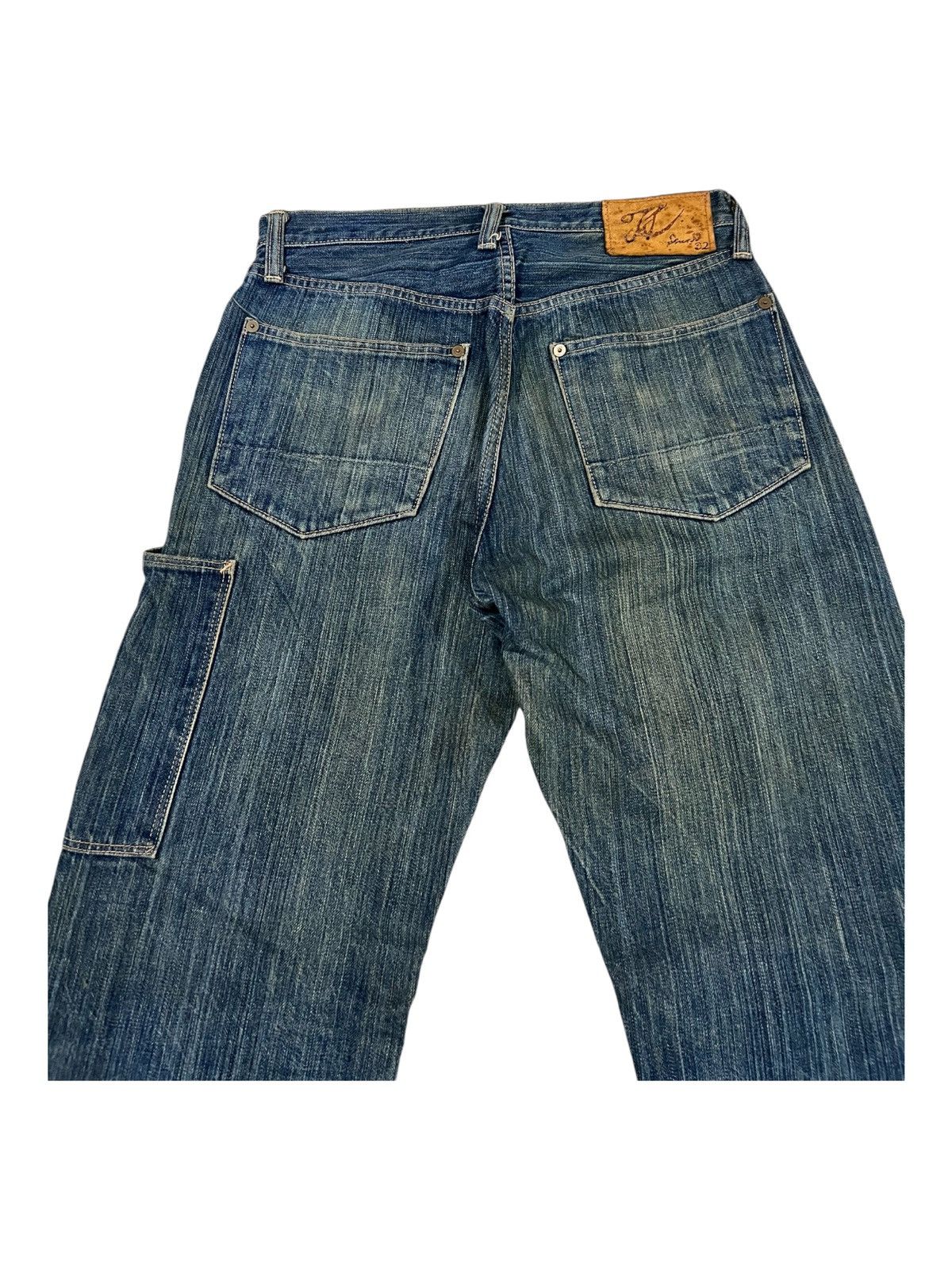 Kapital Archive Kapital Indigo Slubby Denim Selvaged Carpenter Jeans Size US 29 - 1 Thumbnail