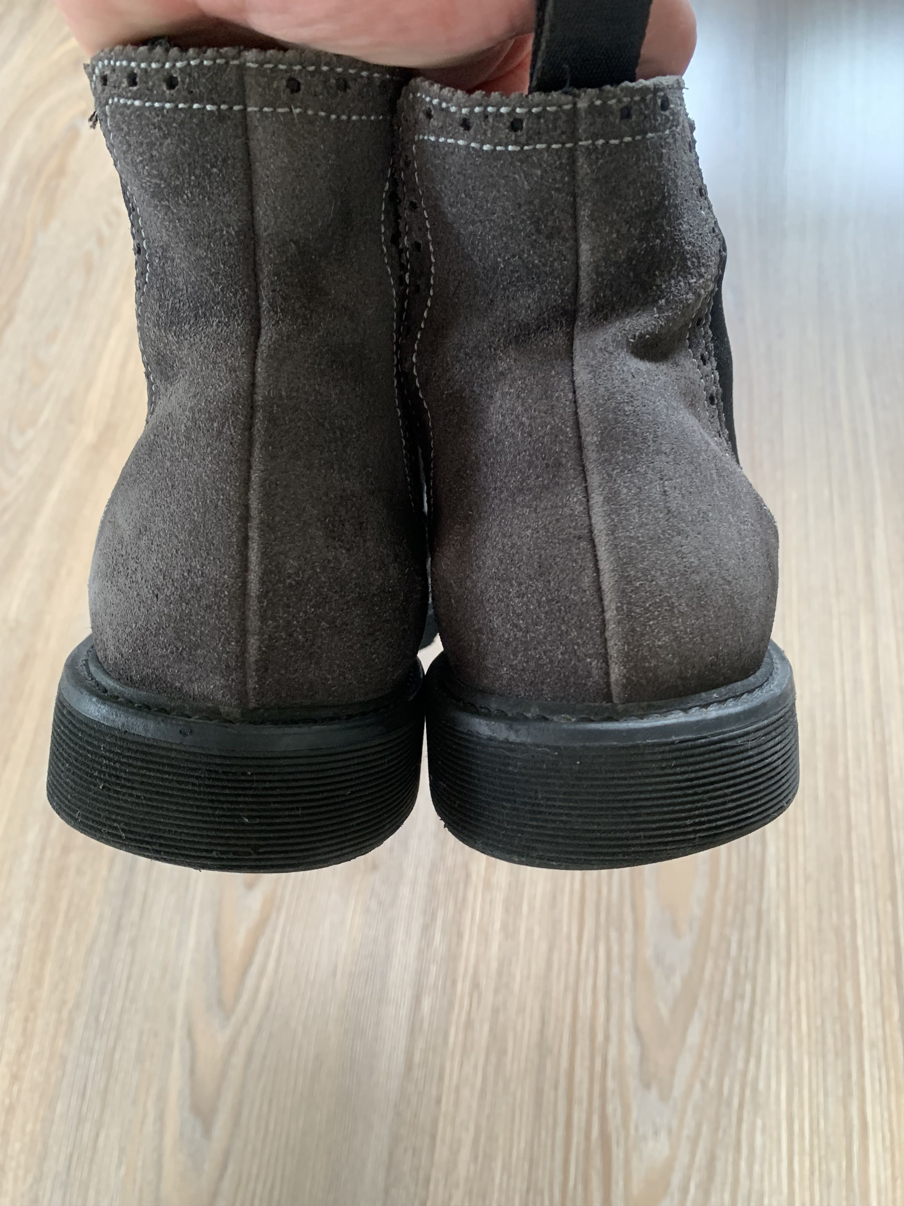 Giorgio Armani Giorgio Armani Grey Leather Suede Boots Chelsea Size US 10.5 / EU 43-44 - 10 Thumbnail