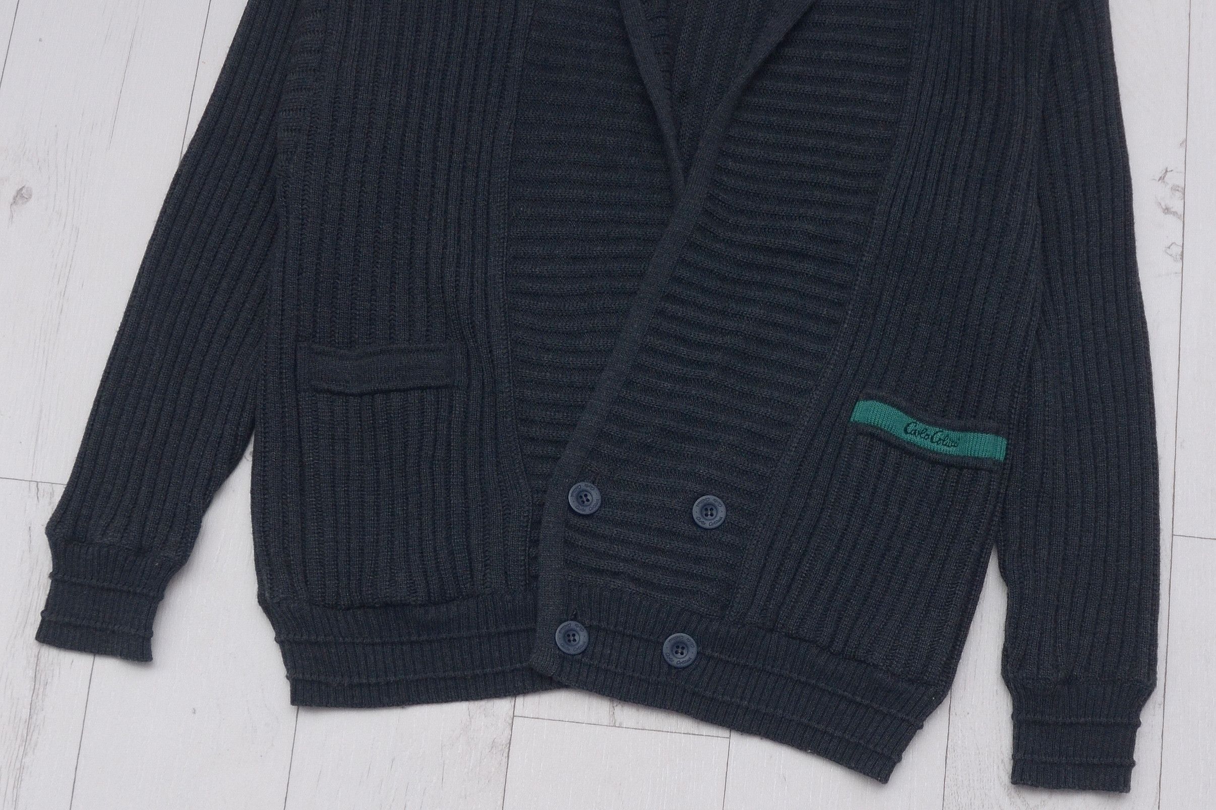 Carlo Colucci Vintage Carlo Colucci 80s 90s Mustarl Knitted Cardigan Size US M / EU 48-50 / 2 - 3 Thumbnail