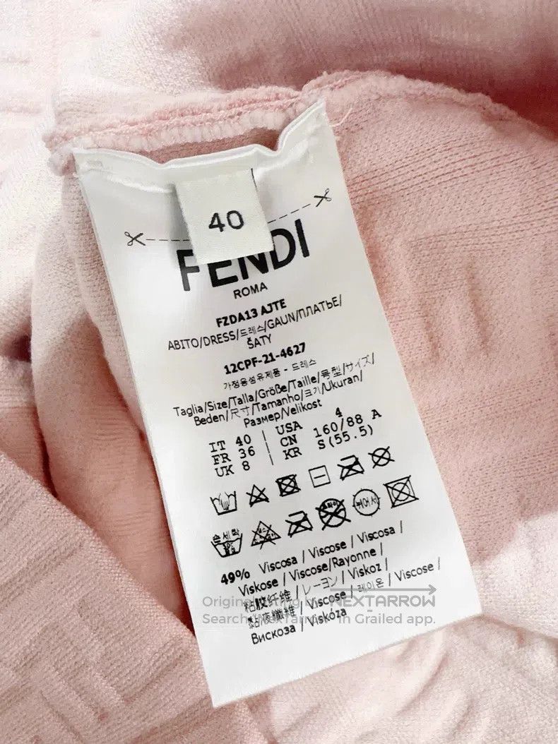 Fendi Fendi Logo All-Over Dress Size XS / US 0-2 / IT 36-38 - 4 Thumbnail