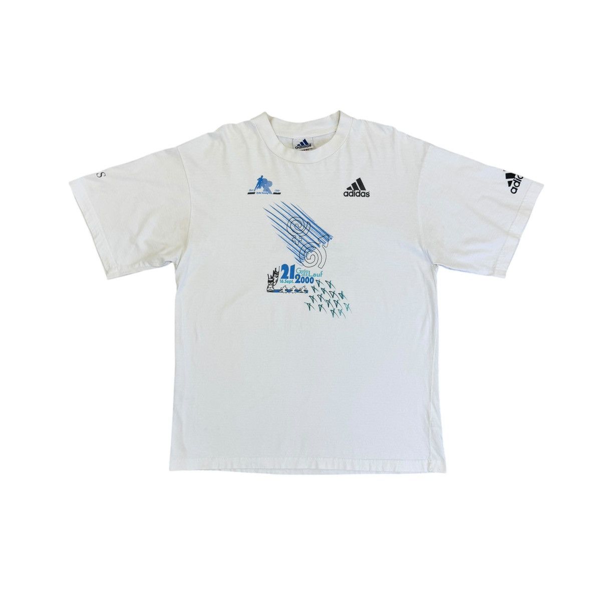 Adidas × Vintage Vintage Adidas Ryffel Running Greifenseelauf T-Shirt Size M Size US M / EU 48-50 / 2 - 1 Thumbnail