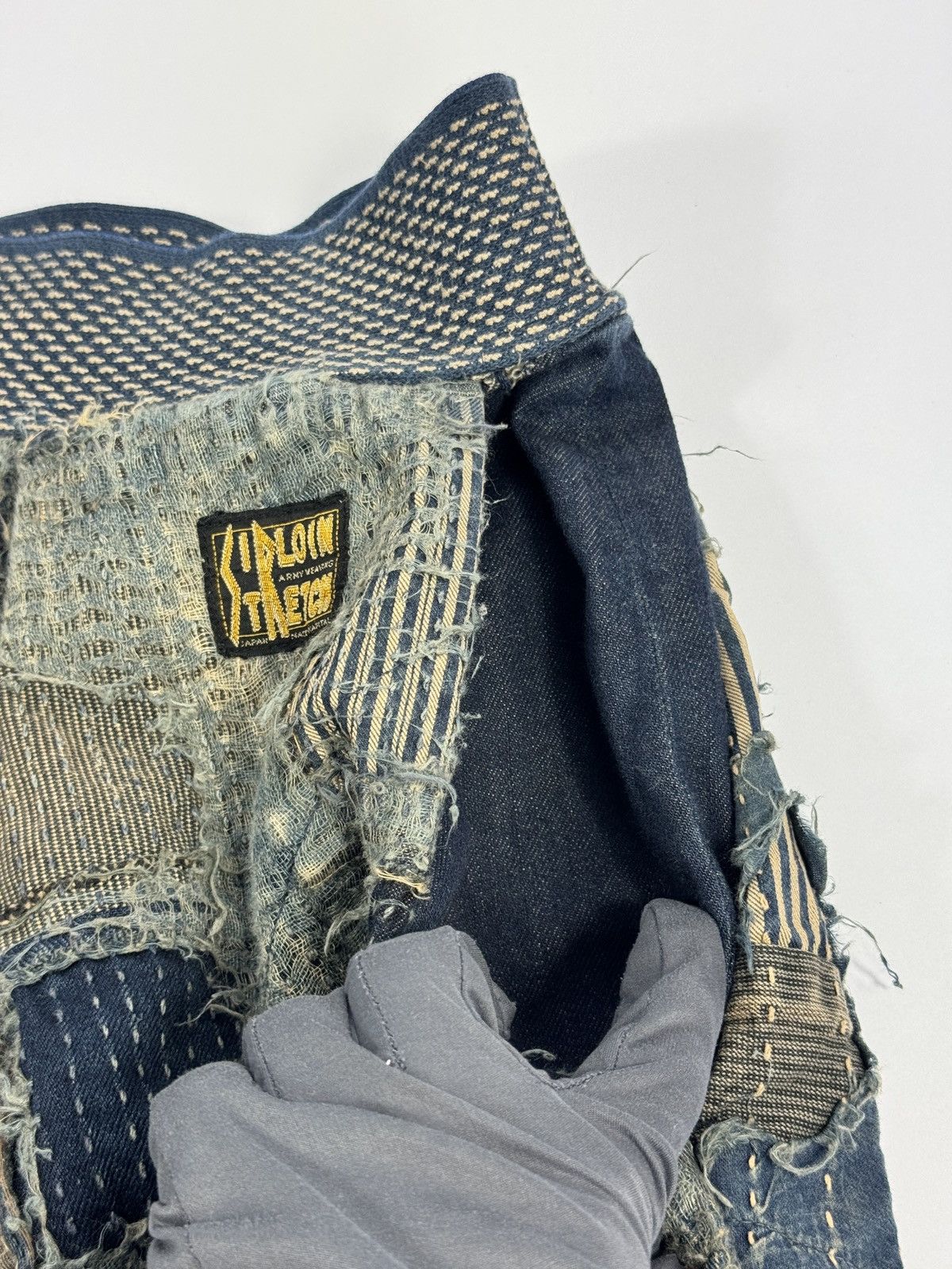 Kapital BORO CRASH SIRLOIN OLD MAN AND THE SEA DENIM SHORTS SIZE: 4 Size US 36 / EU 52 - 8 Thumbnail