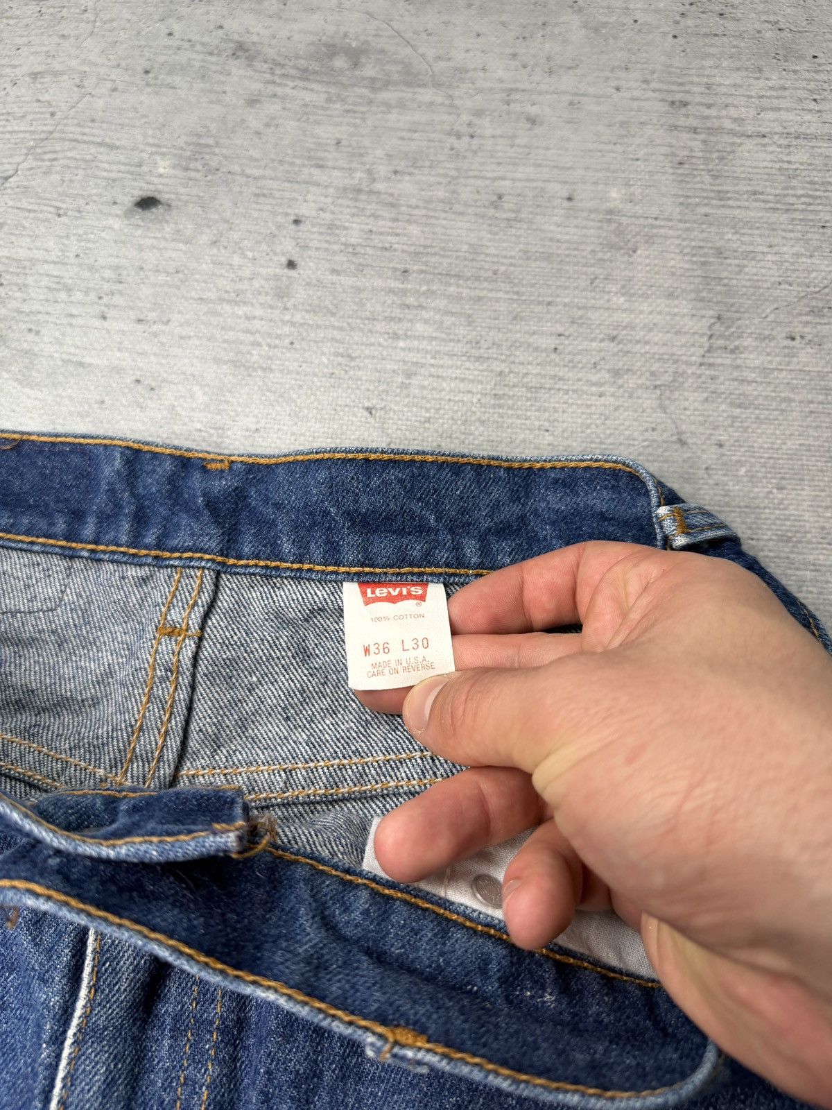 Levi's Jeans 80s Vintage Levi's 517 Light Wash Flared Jeans Size US 36 / EU 52 - 9 Thumbnail