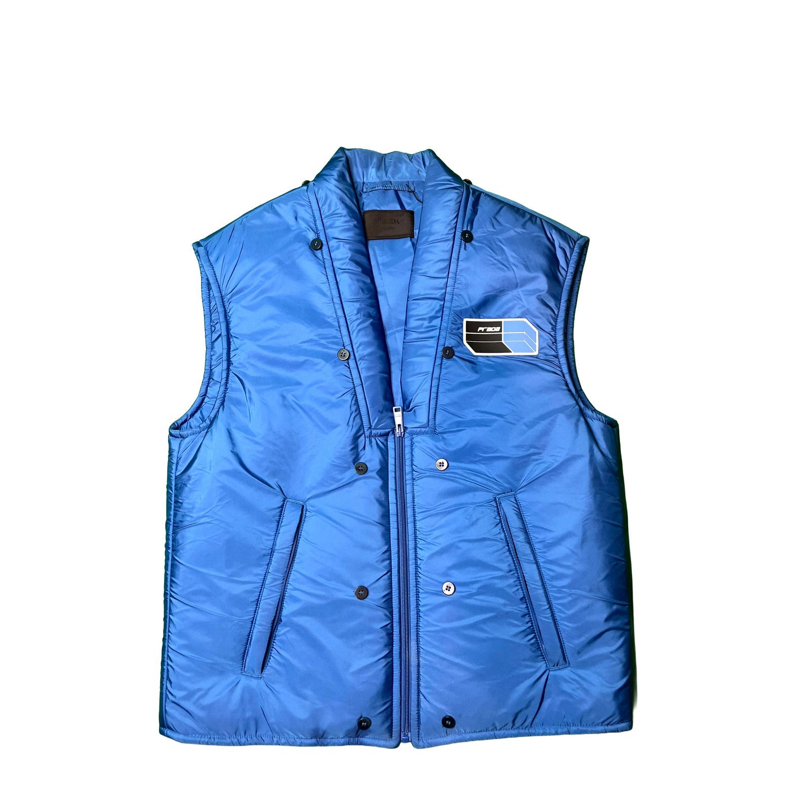 Prada Prada Puffer Blue Vest Size S / US 4 / IT 40 - 1 Thumbnail