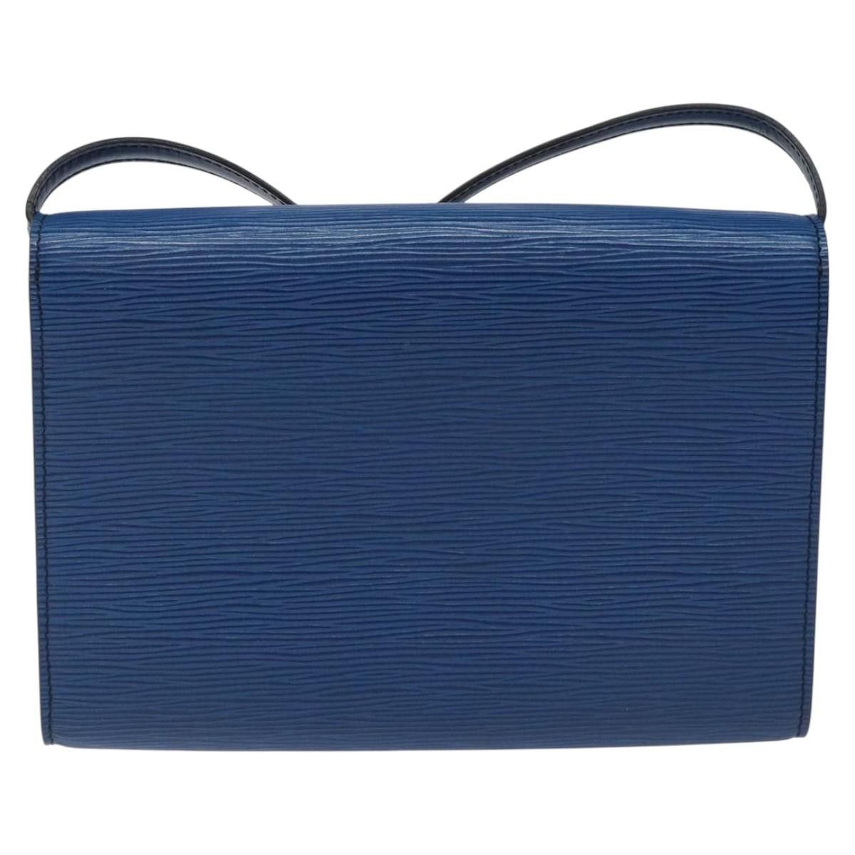 Louis Vuitton LOUIS VUITTON Epi Pochette Arche Shoulder Bag Blue M52575 Size ONE SIZE - 3 Thumbnail