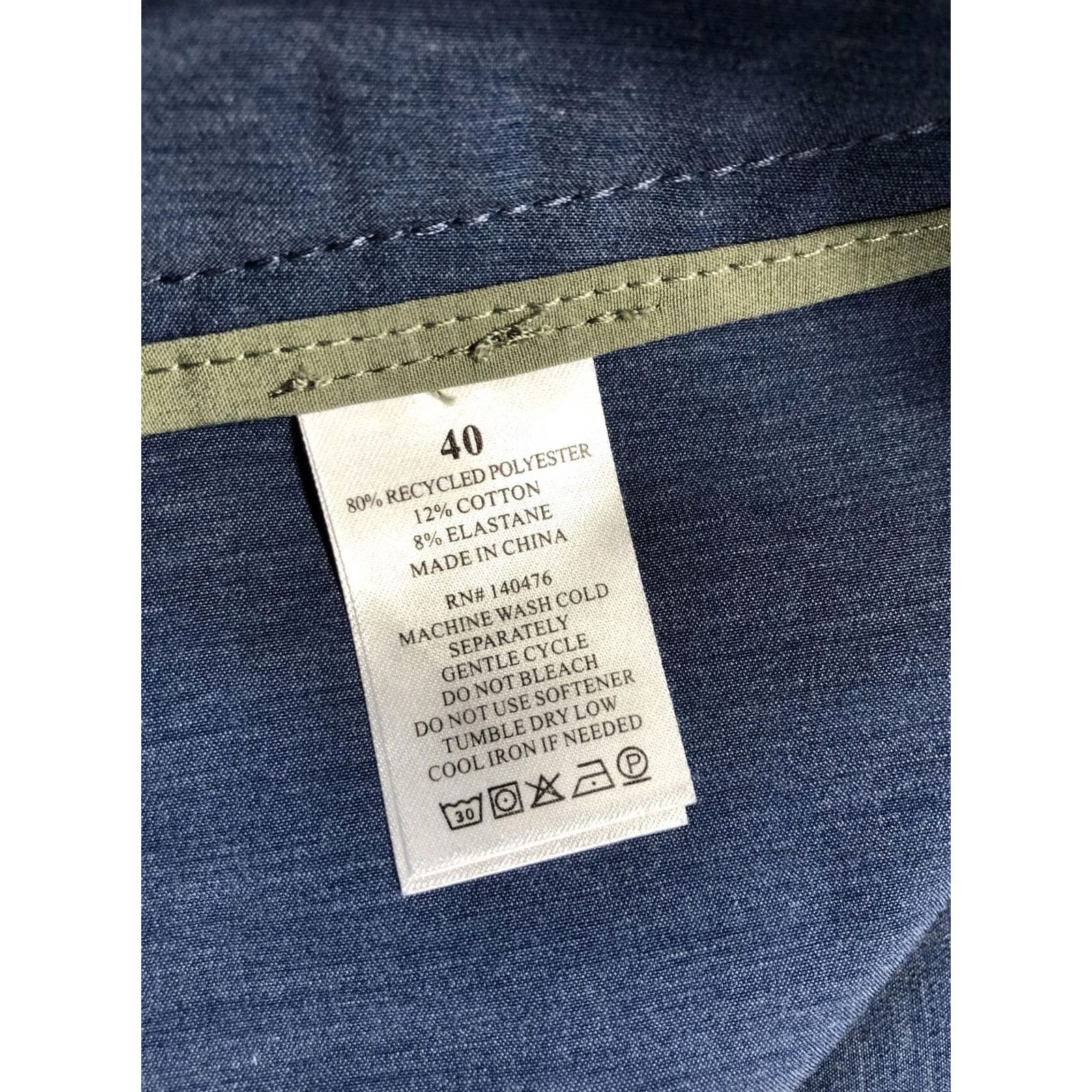 Faherty Faherty Men's 40 All Day Shorts Chino 7 Inseam Blue Casual Summer Beach Performance Lightweight Stretch Pocketed Flat Front Zip Fly Size US 40 / EU 56 - 7 Thumbnail