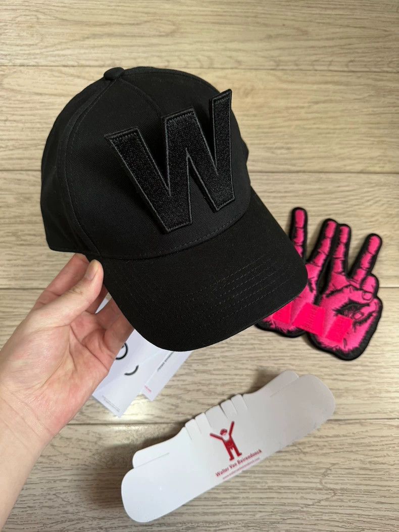 Walter Van Beirendonck Walter Van Beirendonck Black W Cap - dmc Size ONE SIZE - 1 Thumbnail