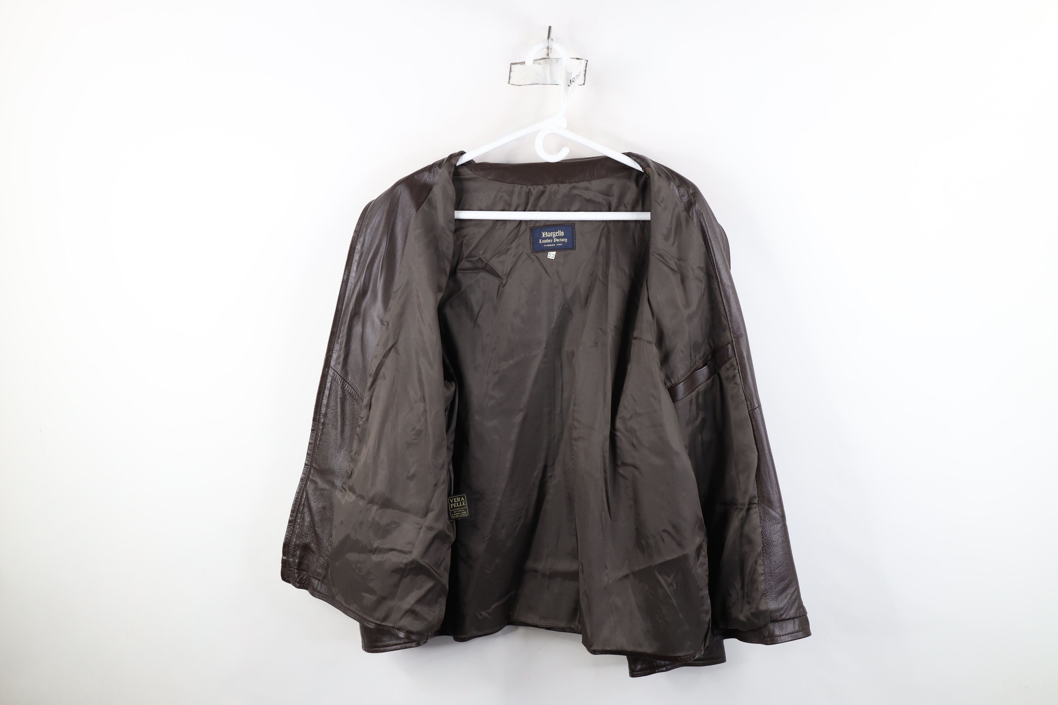 Vintage Vintage 90s Streetwear Full Zip Collared Jacket Brown Size XXL / US 16-18 / IT 52-54 - 10 Thumbnail