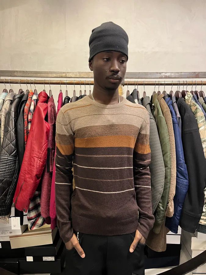 Dolce & Gabbana 2000s Dolce & Gabbana Stripes Orange Brown Sweater Size US S / EU 44-46 / 1 - 1 Thumbnail